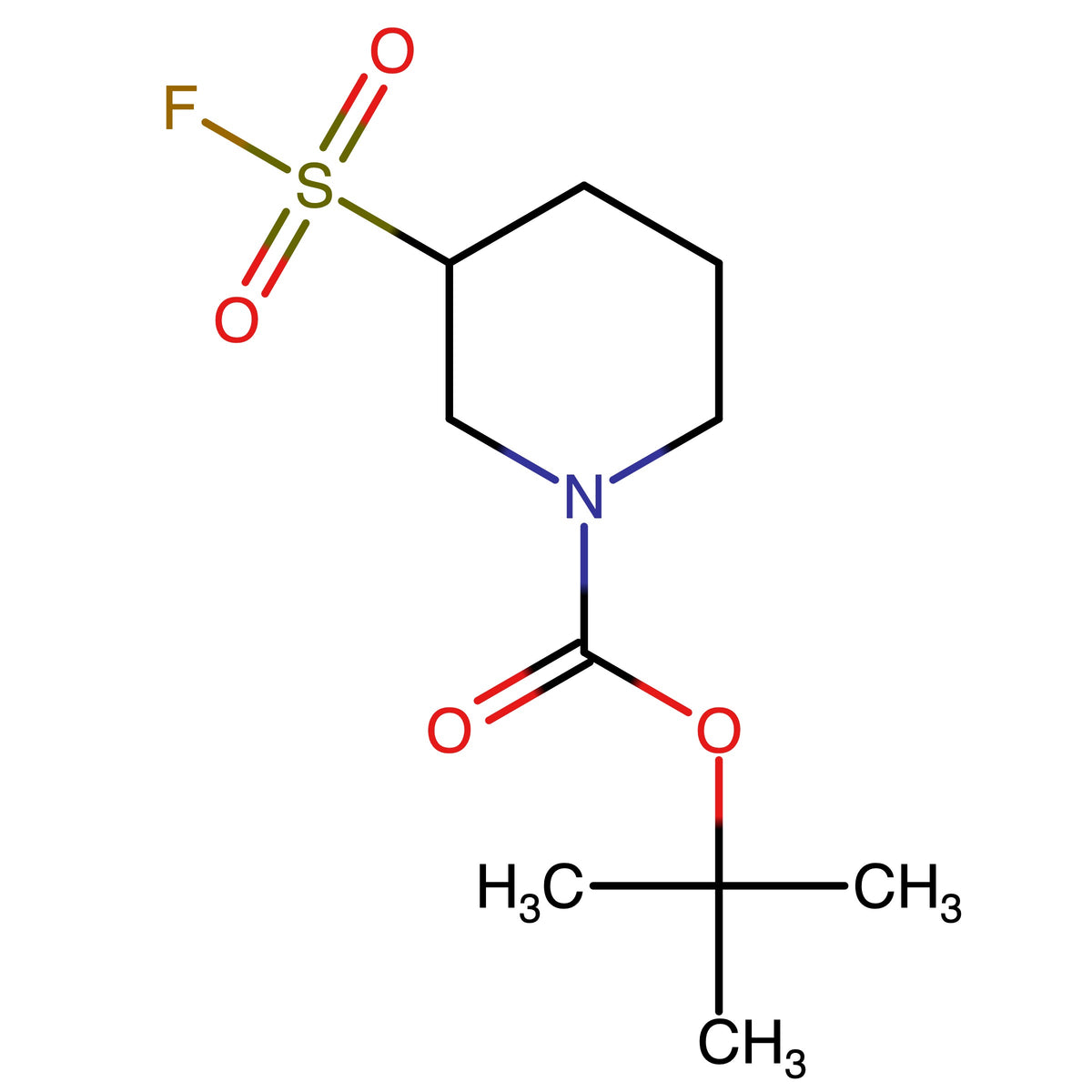 CAS RN 1936251-36-3 | tert-Butyl 3-fluorosulfonylpiperidine-1-carboxylate (mixture of rotamers) | MFCD31380983