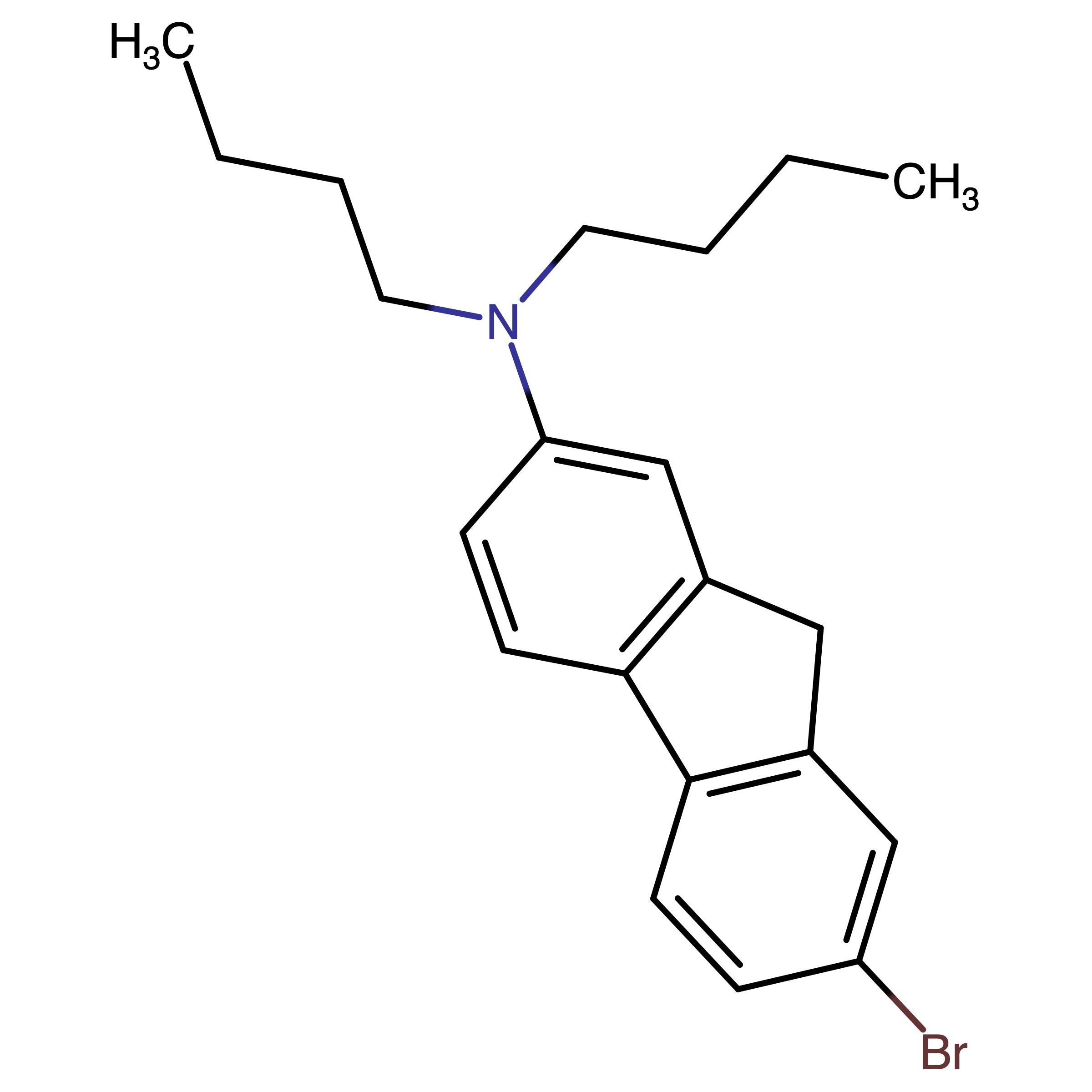 CAS RN 194673-64-8 | (7-Bromo-9H-fluoren-2-yl)-dibutyl amine