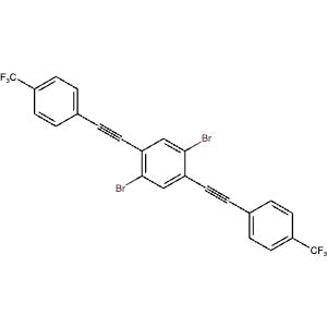 1957994-73-8 | 4,4'-((2,5-Dibromo-1,4-phenylene)bis(ethyne-2,1-diyl))bis((trifluoromethyl)benzene) - Hoffman Fine Chemicals