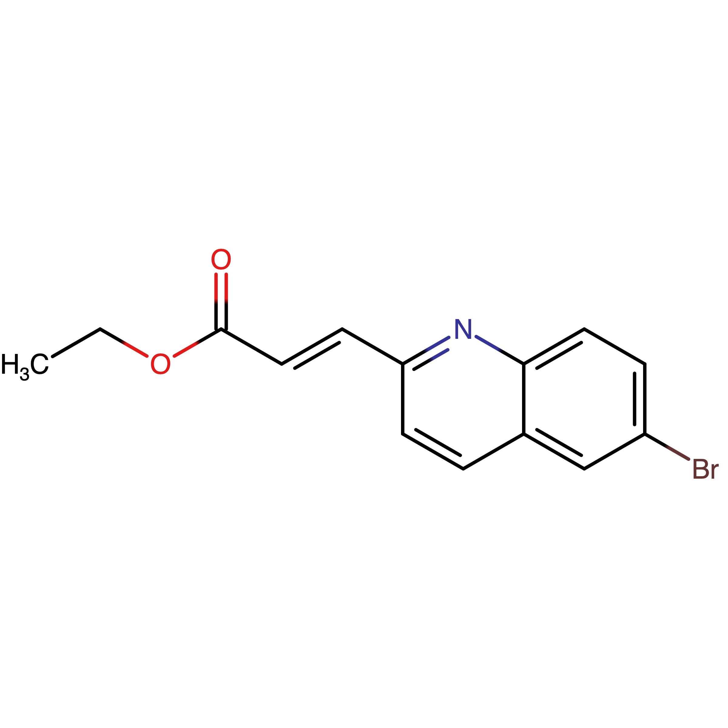 CAS RN 1958099-10-9 | (E)-3-(6-Bromoquinolin-2-yl)acrylic acid ethyl ester