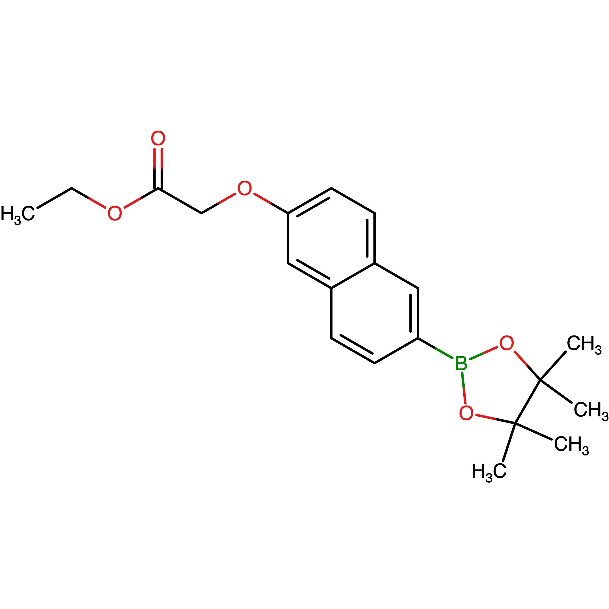 CAS RN 1958099-11-0 | [6-(4,4,5,5-Tetramethyl[1,3,2]dioxaborolan-2-yl)naphthalen-2-yloxy]acetic acid ethyl ester
