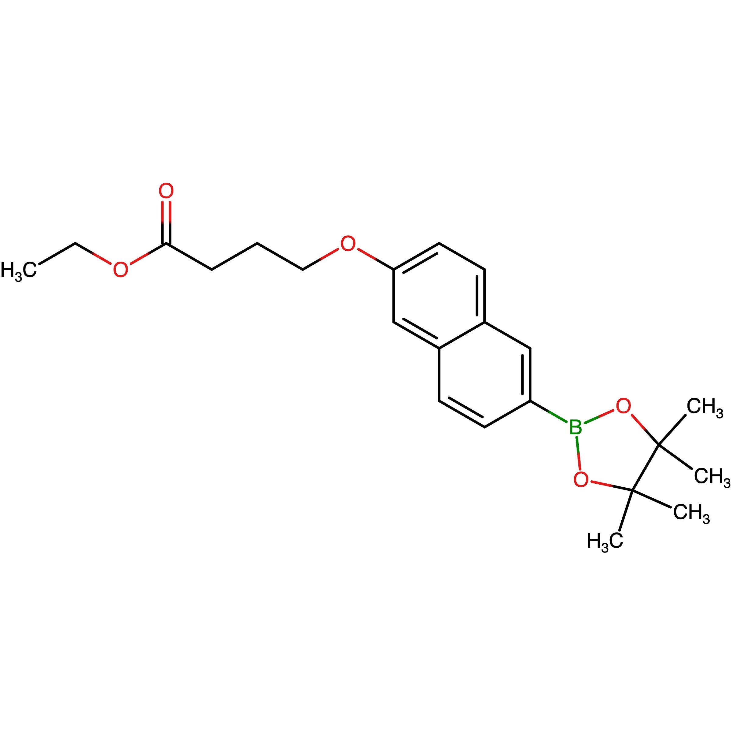 CAS RN 1958099-12-1 | 4-[6-(4,4,5,5-Tetramethyl[1,3,2]dioxaborolan-2-yl)naphthalen-2-yloxy]butyric acid ethyl ester
