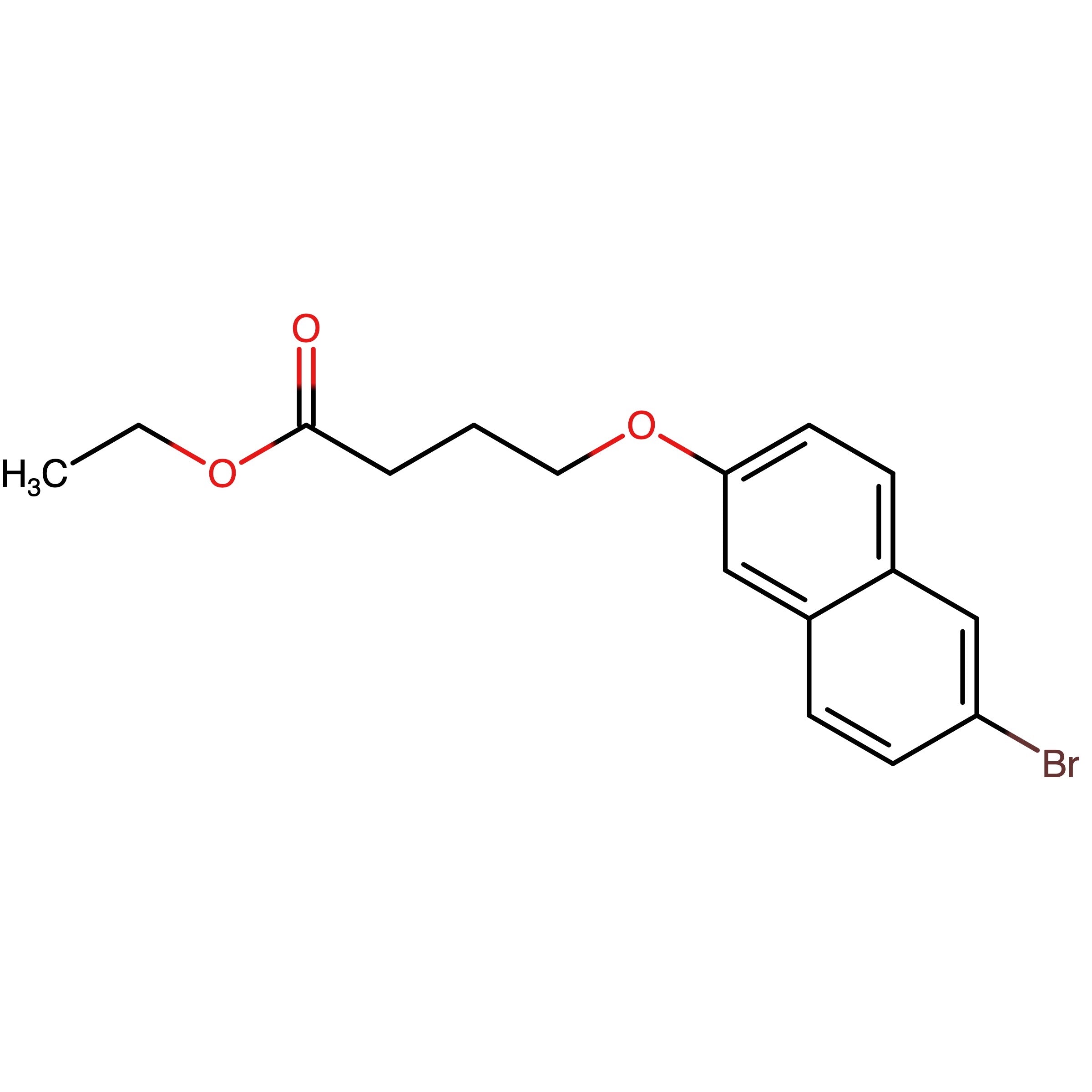 CAS RN 1958099-13-2 | 4-(6-Bromonaphthalen-2-yloxy)butyric acid ethyl ester