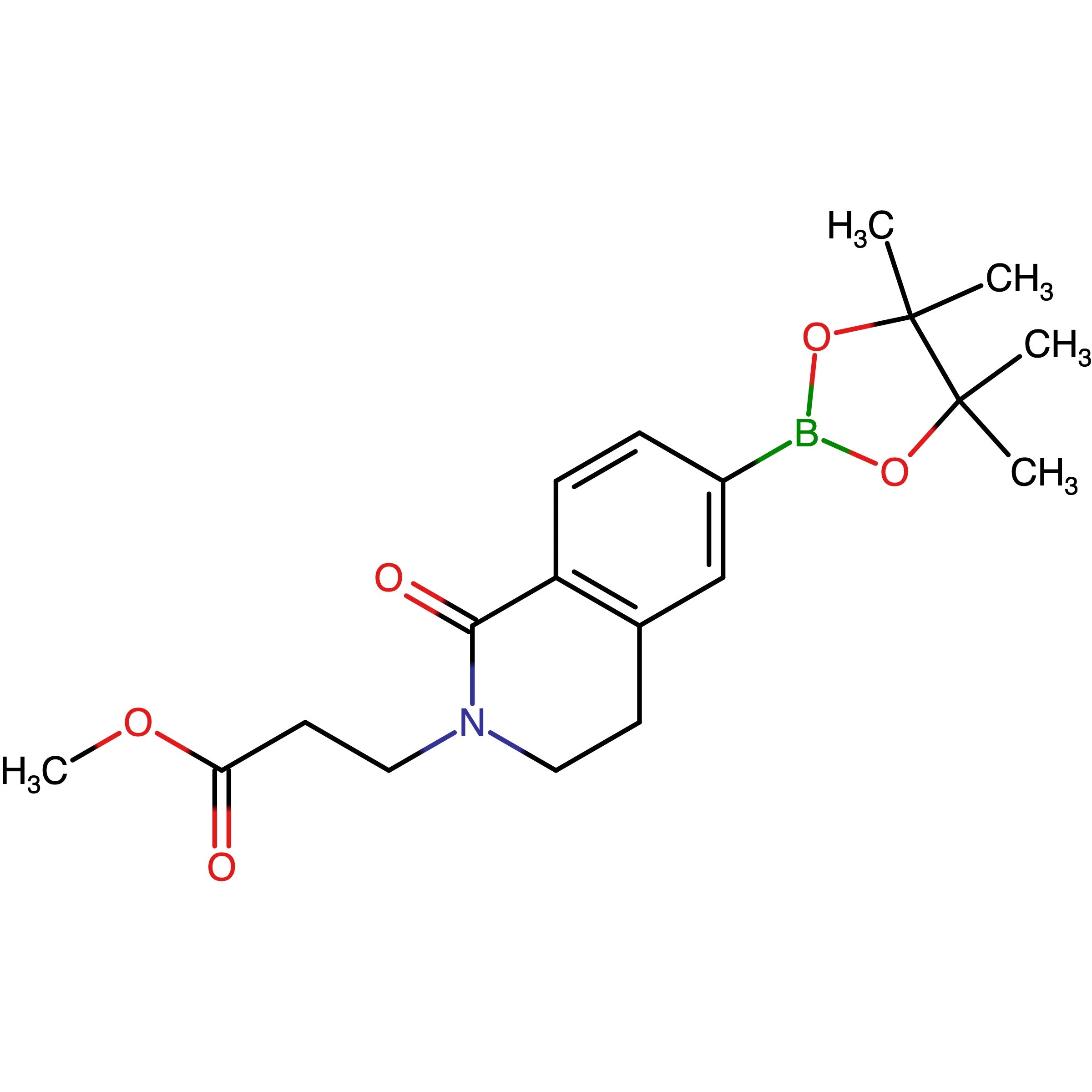 CAS RN 1958099-31-4 | Methyl 3-[1-oxo-6-(4,4,5,5-tetramethyl-1,3,2-dioxaborolan-2-yl)-3,4-dihydroisoquinolin-2-yl]propanoate