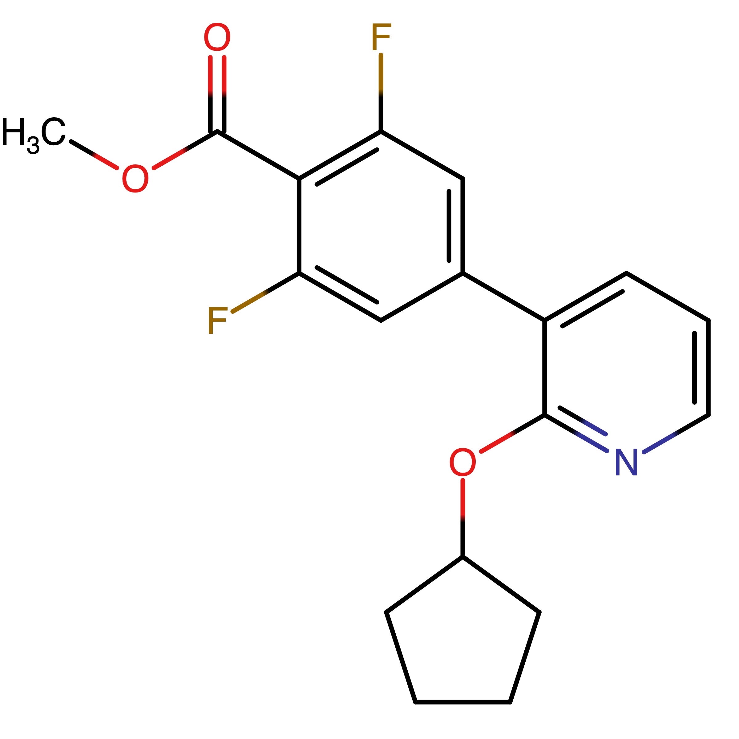 CAS RN 1958099-58-5 | 4-[2-(Cyclopentoxy)-3-pyridyl]-2,6-difluorobenzoic acid methyl ester