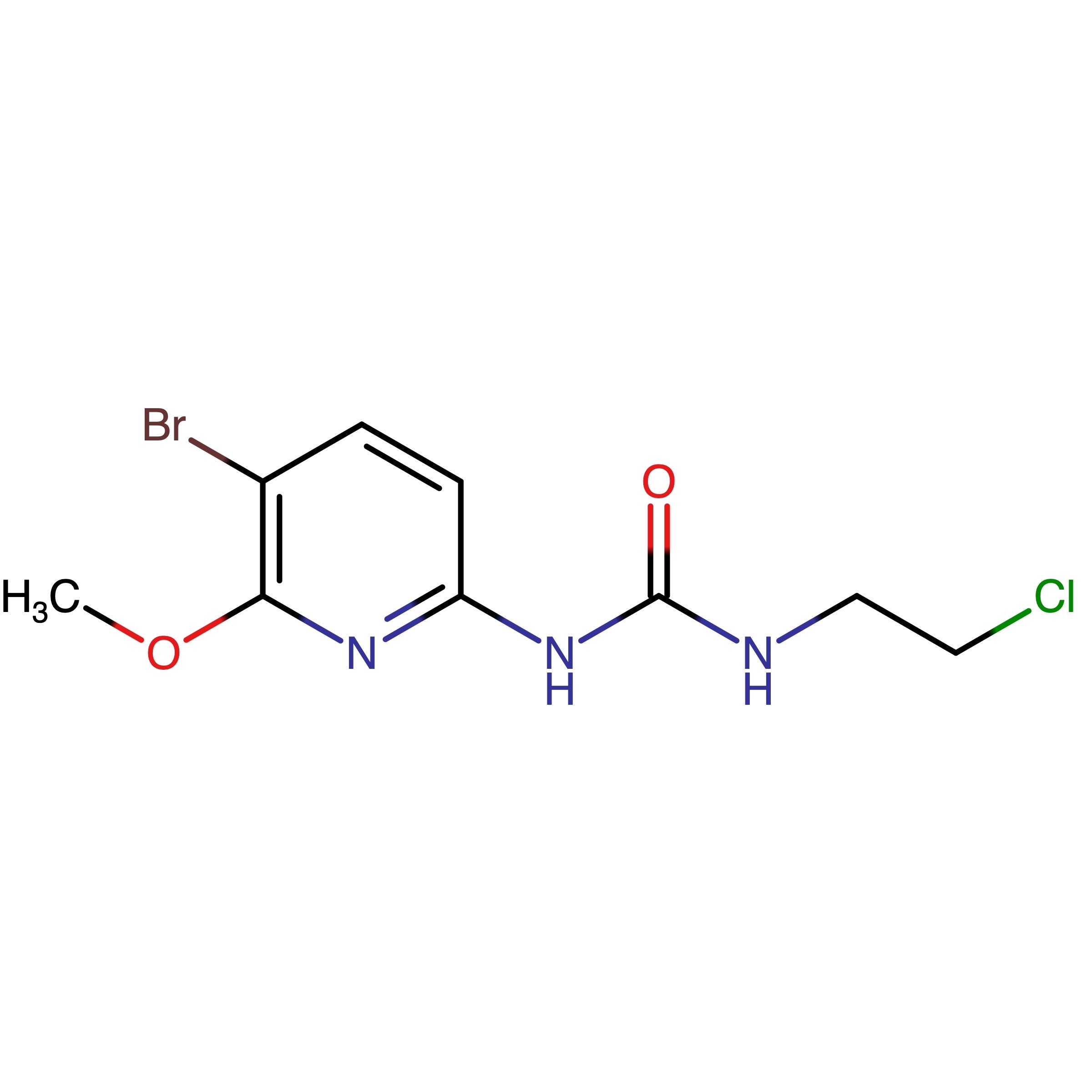 CAS RN 1965284-29-0 | 1-(5-Bromo-6-methoxypyridin-2-yl)-3-(2-chloroethyl)urea