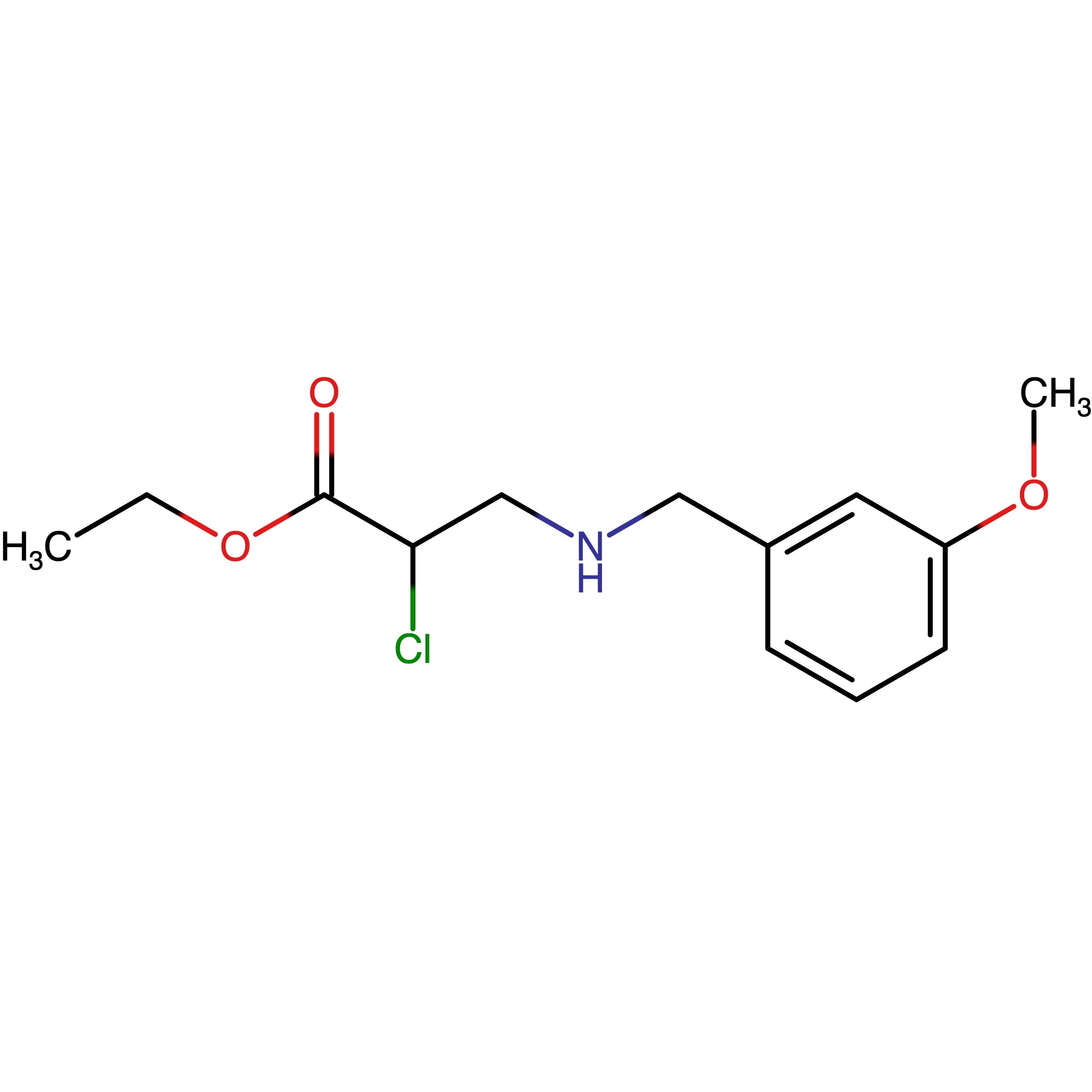 CAS RN 1965300-44-0 | Ethyl 2-chloro-3-((3-methoxybenzyl)ammno)propanoate