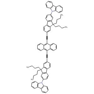 1976030-10-0 | 9,10-Bis{[7-(9H-carbazol-9-yl)-9,9-dibutylfluoren-2-yl]ethynyl}-anthracene - Hoffman Fine Chemicals