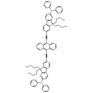 1976030-11-1 | 9,10-Bis{[7-(N,N-diphenylamino)-9,9-dibutylfluoren-2-yl]-ethynyl}anthracene - Hoffman Fine Chemicals