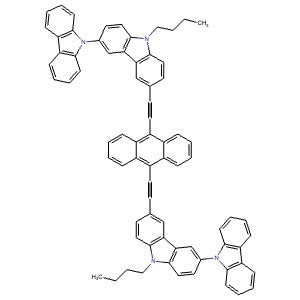 1976030-12-2 | 9,10-Bis{[6-(9H-carbazol-9-yl)-9-butylcarbazol-3-yl]ethynyl}-anthracene - Hoffman Fine Chemicals