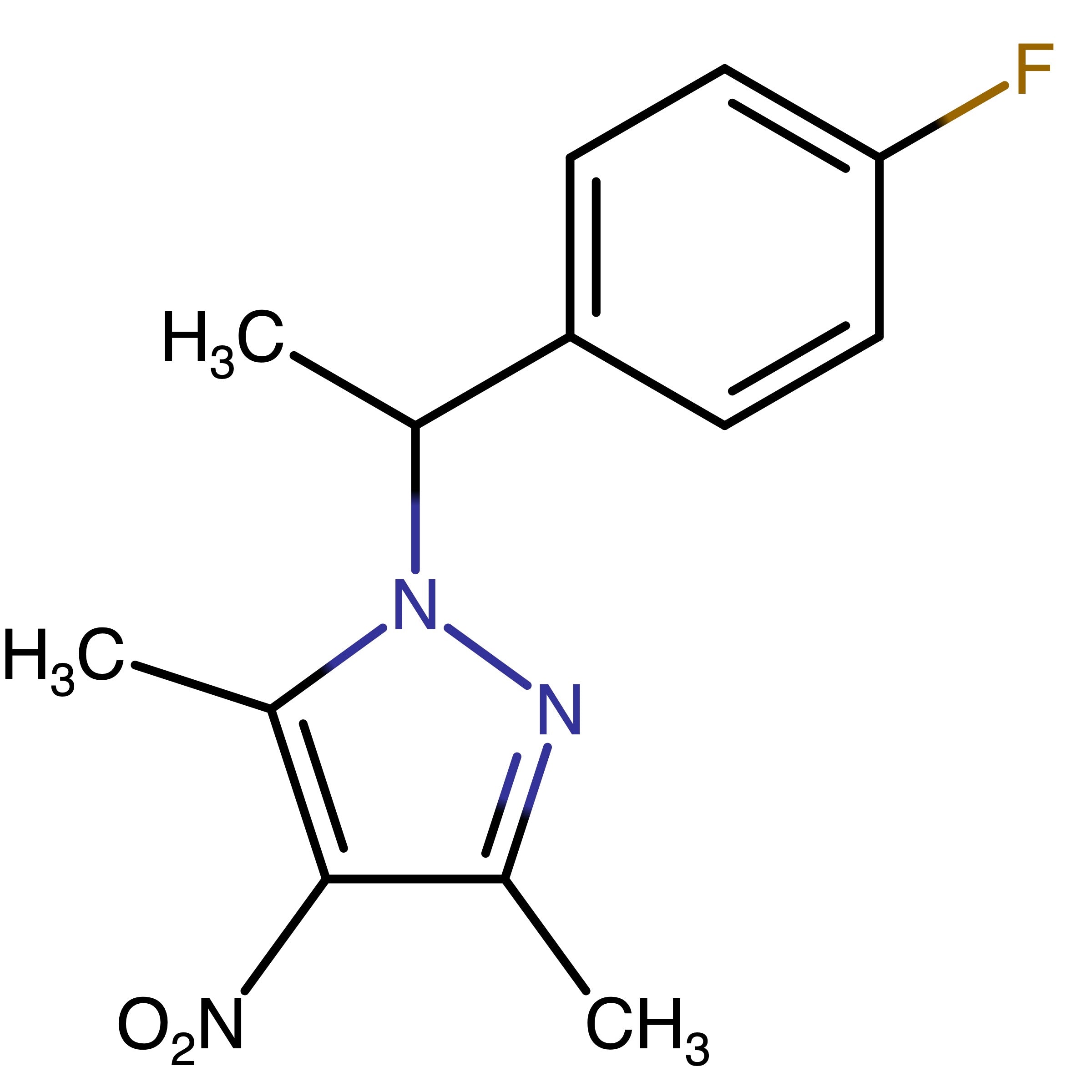 CAS RN 1998157-69-9 | (±)-1-[1-(4-Fluorophenyl)ethyl]-3,5-dimethyl-4-nitro-1H-pyrazole