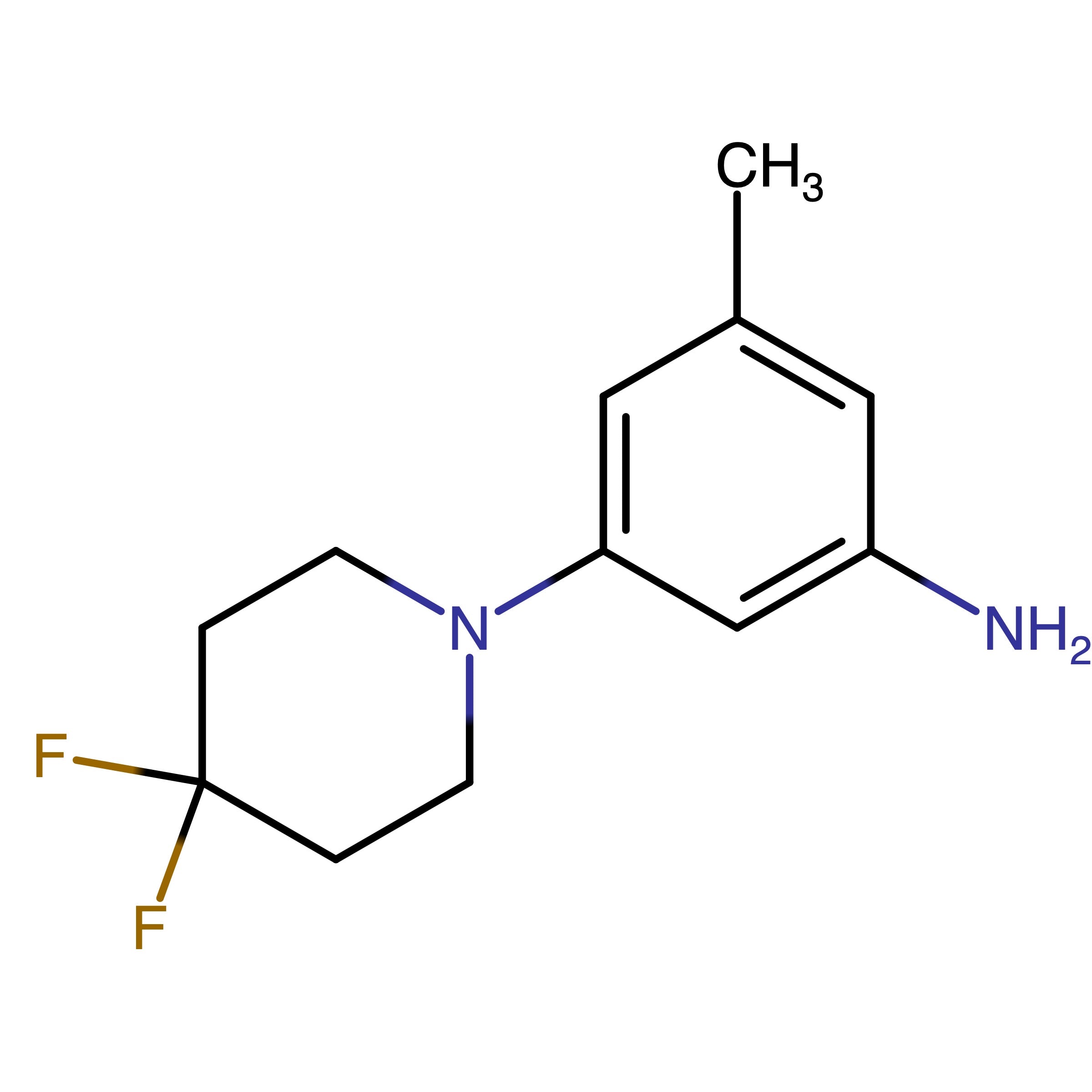 CAS RN 2003829-07-8 | 3-(4,4-Difluoropiperidin-1-yl)-5-methylaniline