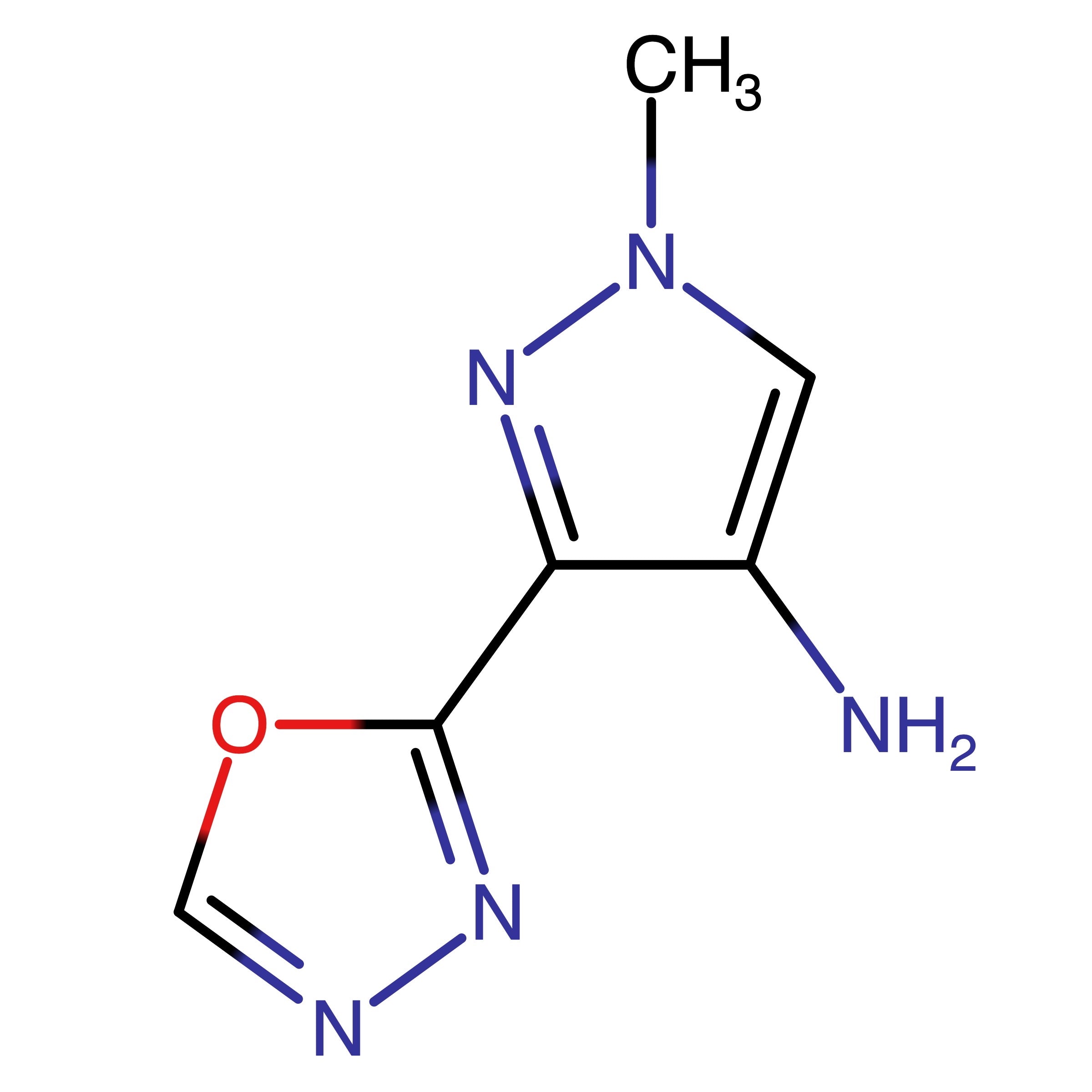 CAS RN 2005442-41-9 | 1-Methyl-3-(1,3,4-oxadiazol-2-yl)-1H-pyrazol-4-amine
