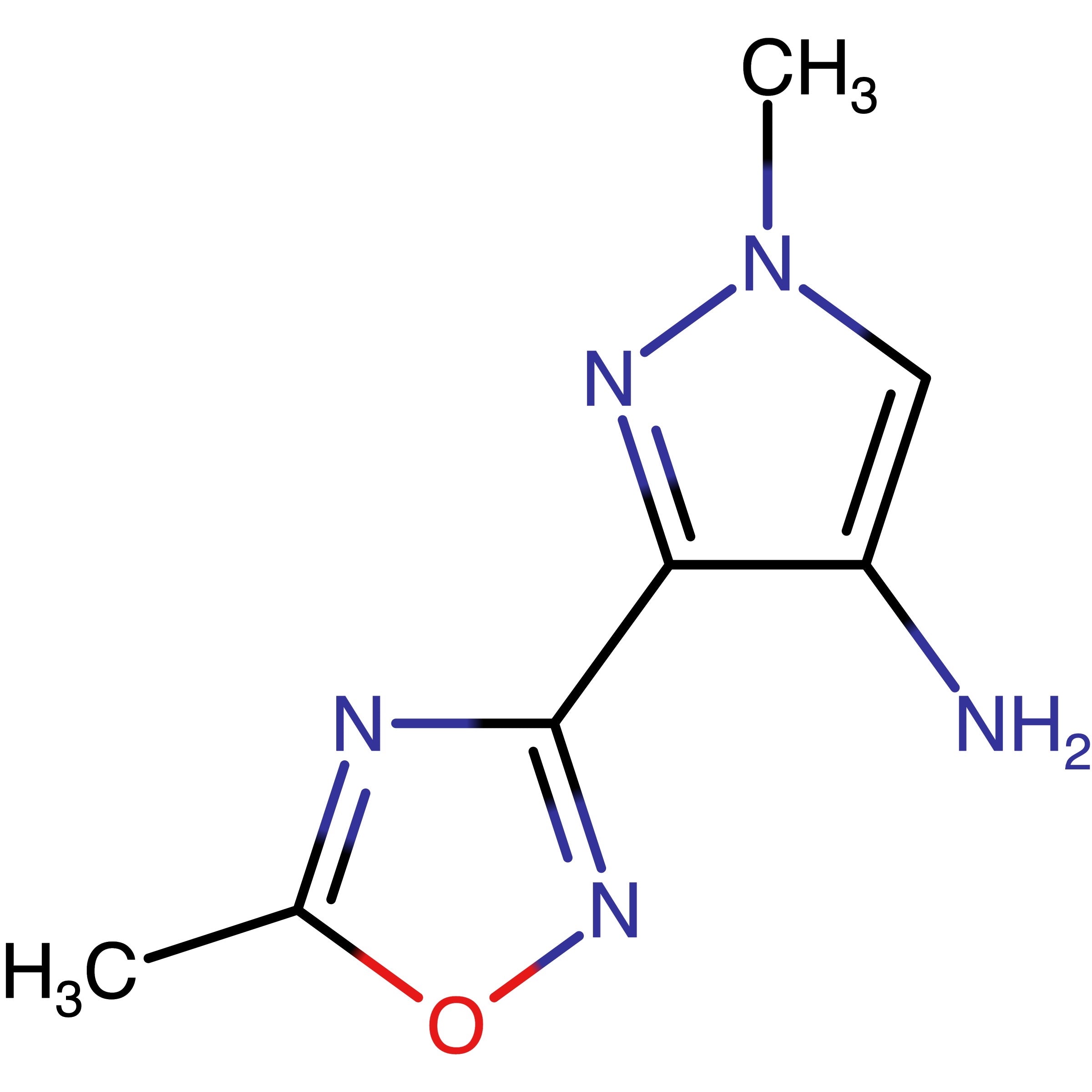 CAS RN 2005442-43-1 | 1-Methyl-3-(5-methyl-1,2,4-oxadiazol-3-yl)-1H-pyrazol-4-amine