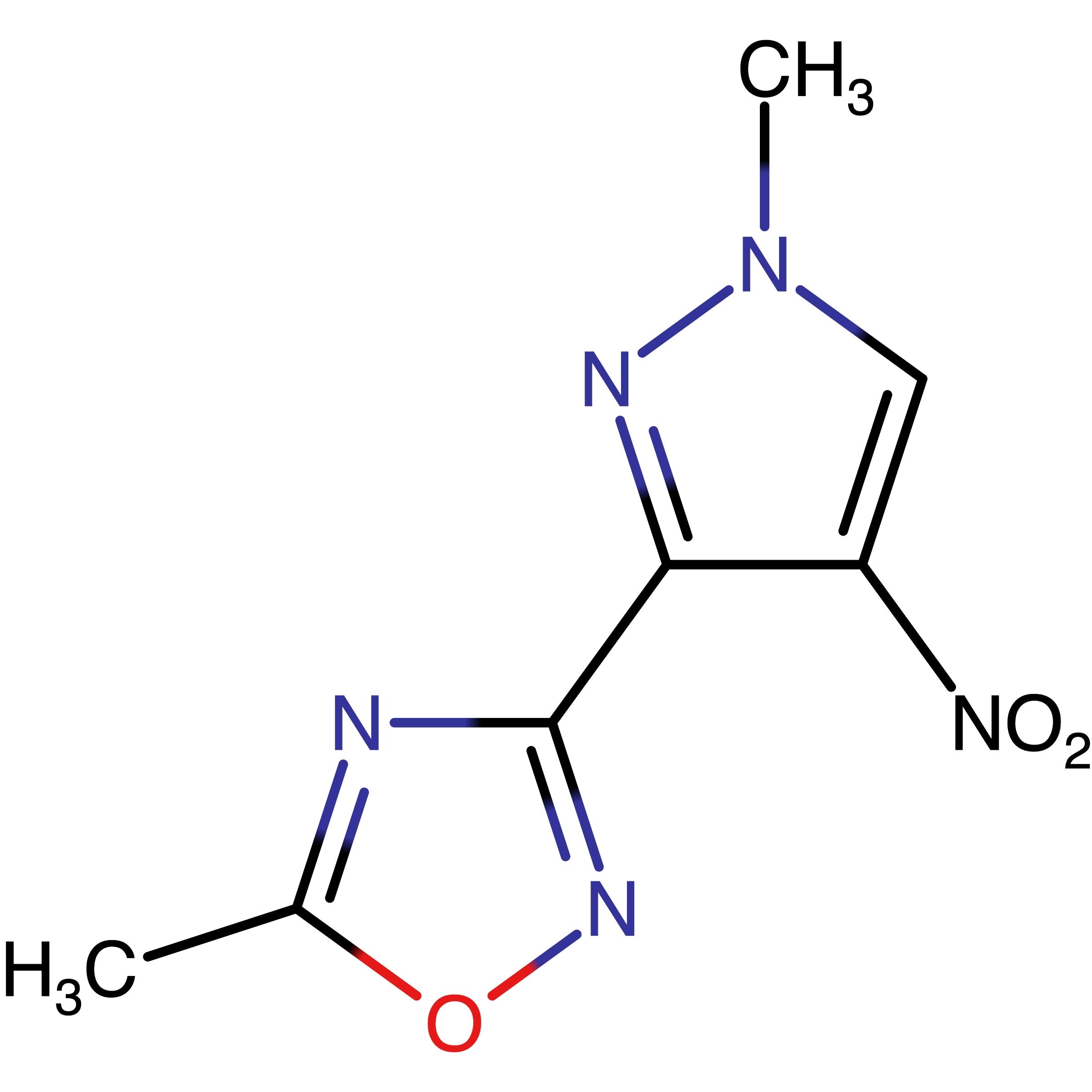 CAS RN 2005442-45-3 | 5-Methyl-3-(1-methyl-4-nitro-1H-pyrazol-3-yl)-1,2,4-oxadiazole