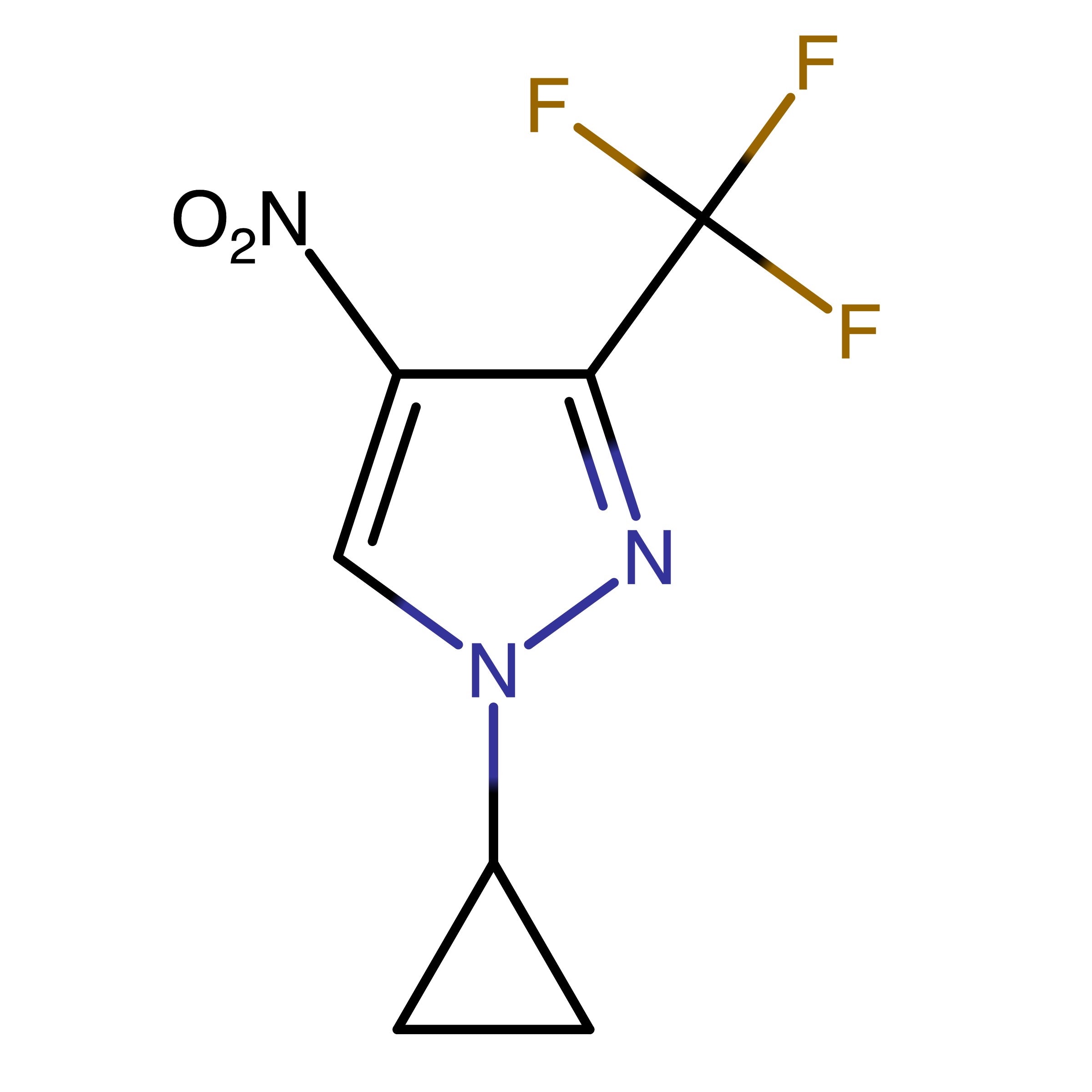 CAS RN 2005442-49-7 | 1-Cyclopropyl-4-nitro-3-(trifluoromethyl)-1H-pyrazole