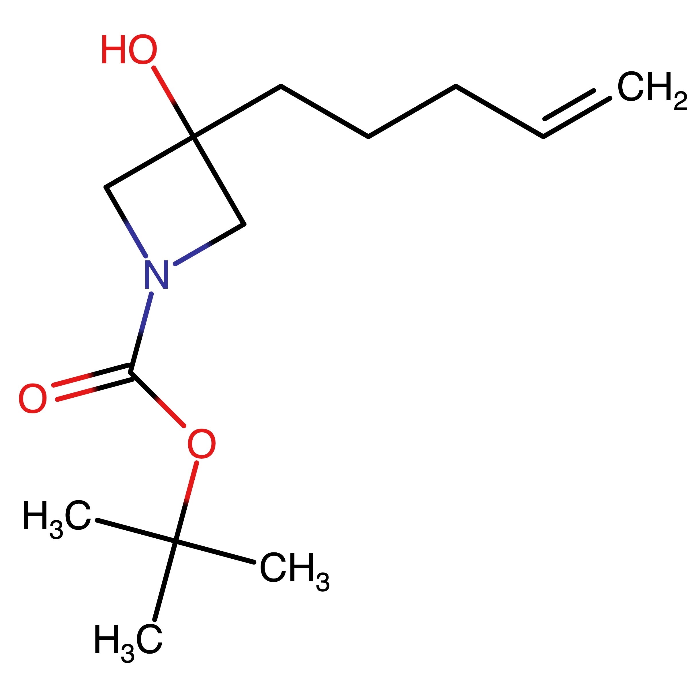 CAS RN 2022094-01-3 | tert-Butyl 3-hydroxy-3-(pent-4-en-1-yl)azetidine-1-carboxylate