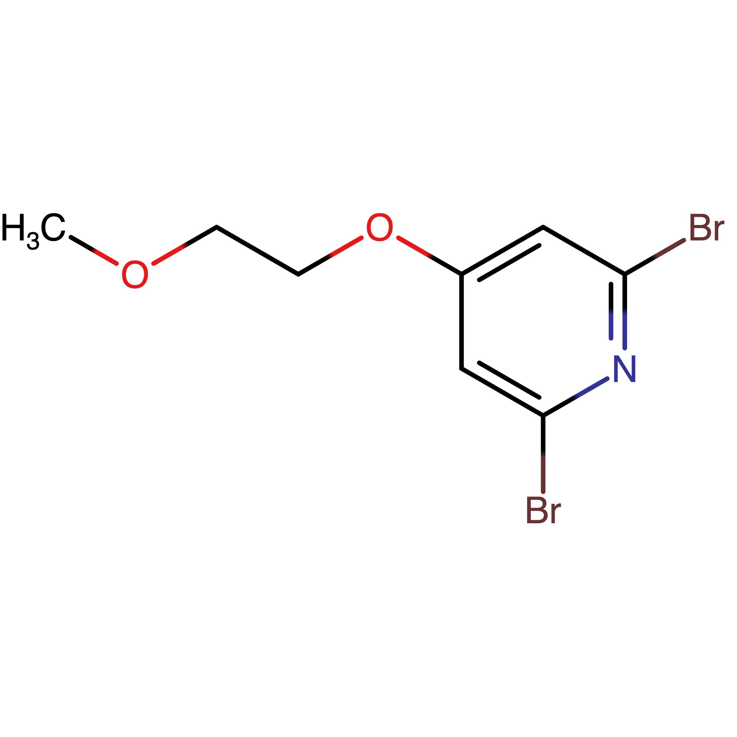 CAS RN 2025379-69-3 | 2,6-Dibromo-4-(2-methoxyethoxy)pyridine 