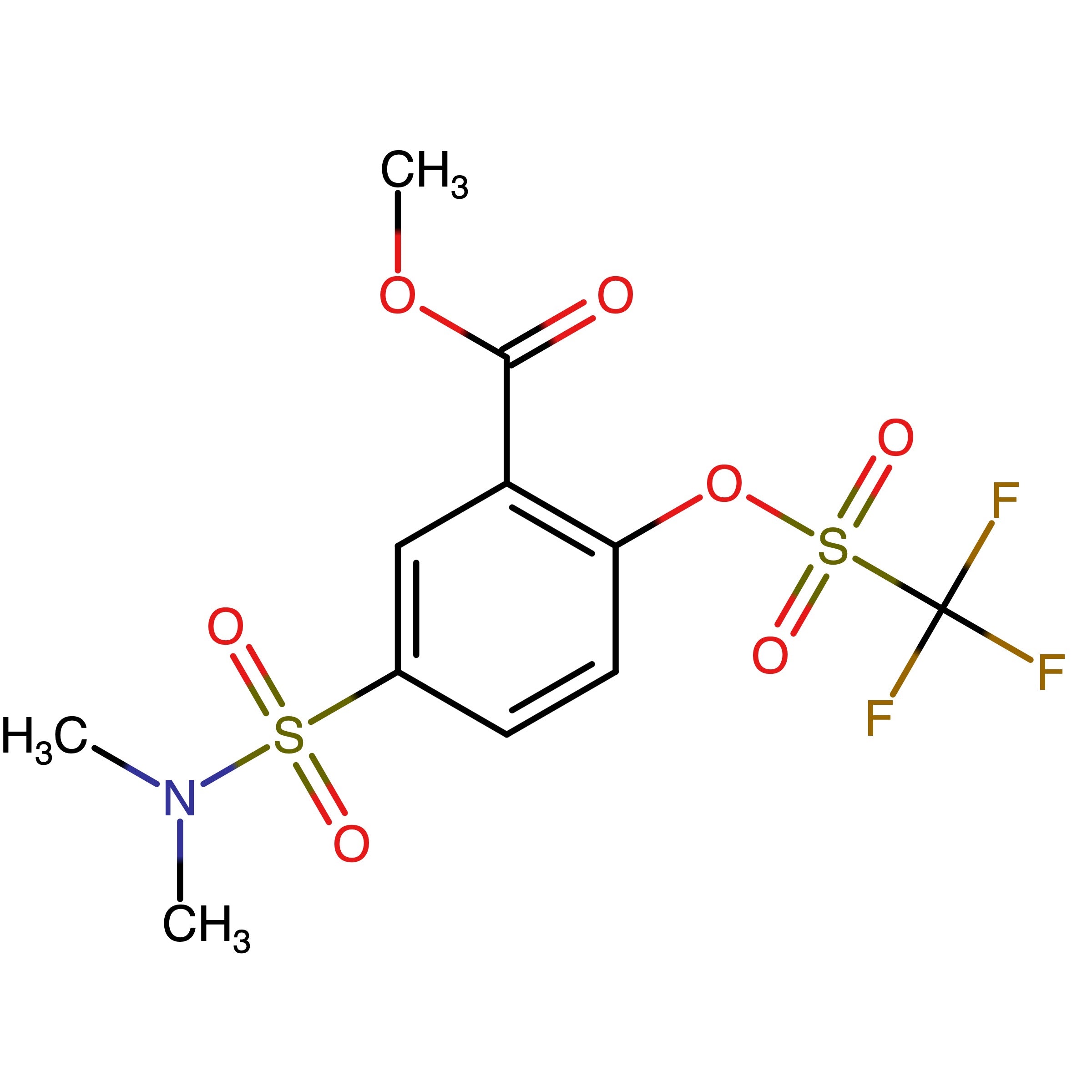 CAS RN 2033103-06-7 | Methyl 5-(N,N-dimethylsulfamoyl)-2-(((trifluoromethyl)sulfonyl)oxy)benzoate