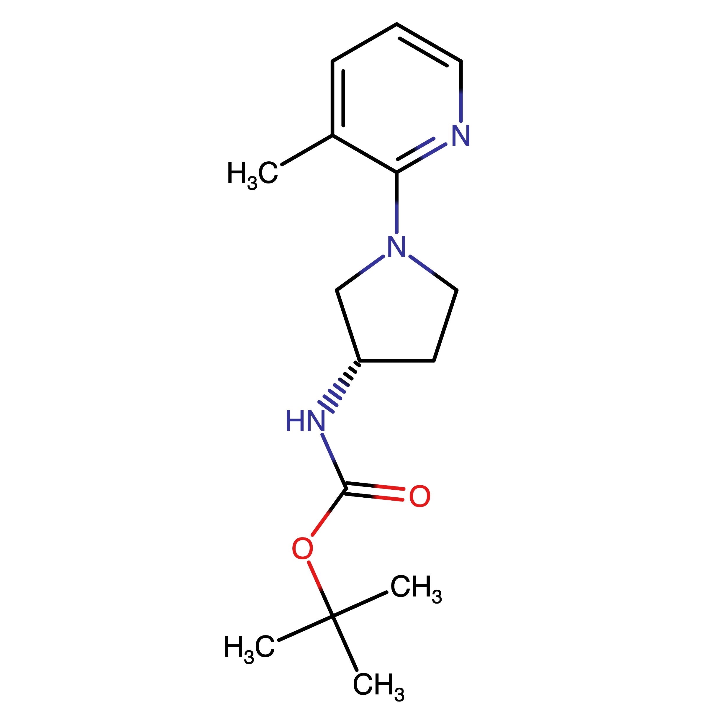 CAS RN 2044280-63-7 | tert-Butyl N-[(3S)-1-(3-methylpyridin-2-yl)pyrrolidin-3-yl]carbamate