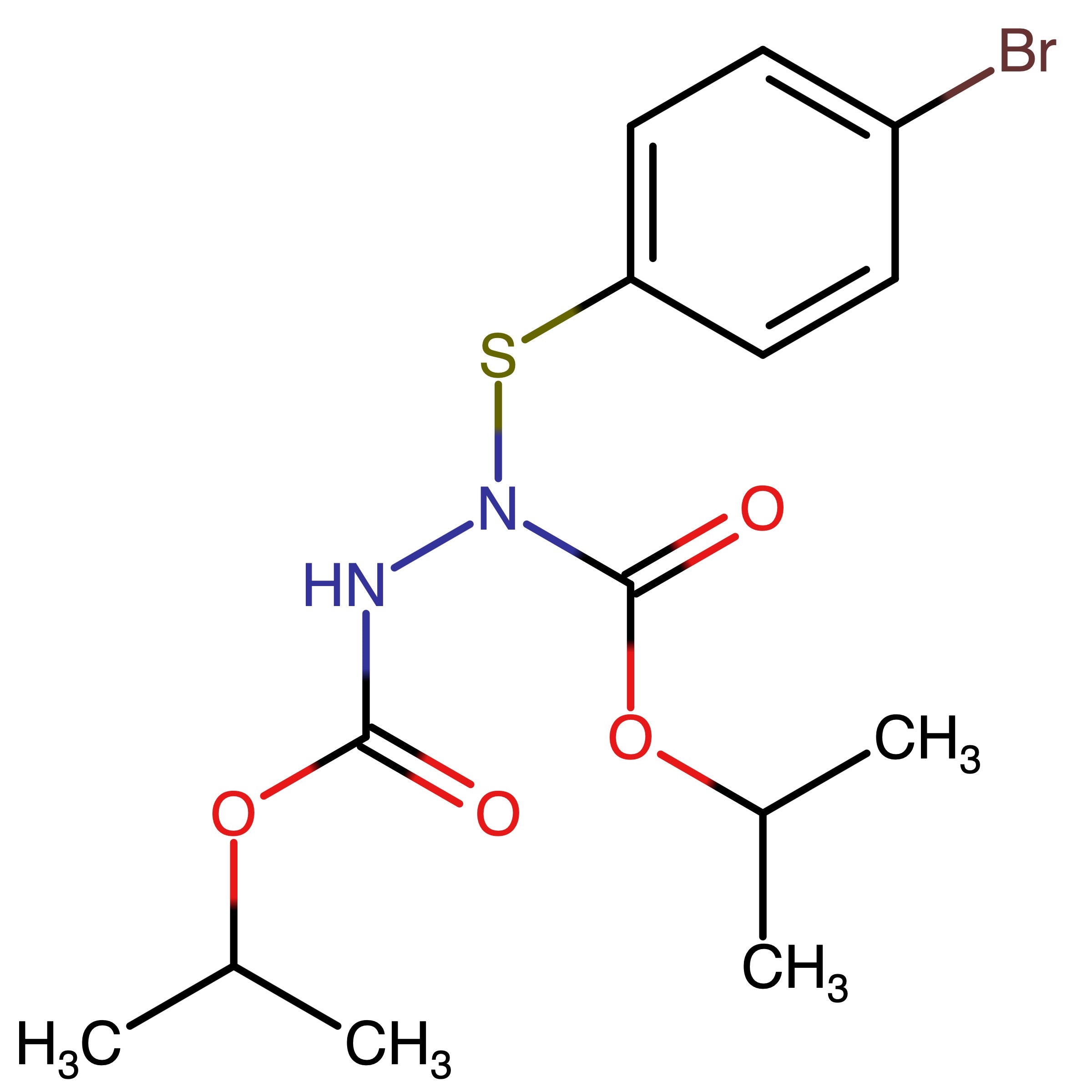 CAS RN 2055077-48-8 | Di(propan-2-yl) 1?[(4?bromophenyl)thio]hydrazine?1,2?dicarboxylate 