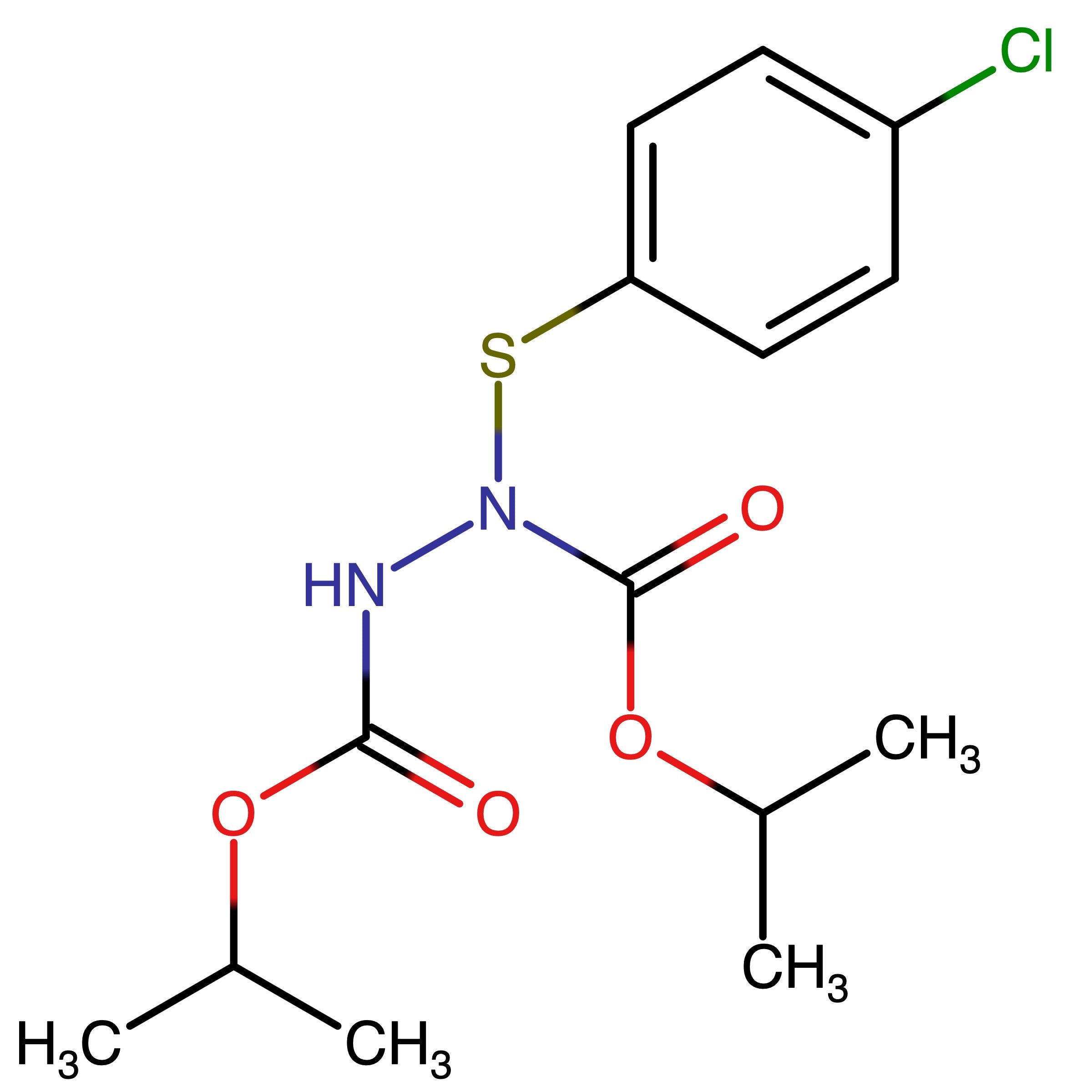 CAS RN 2055077-49-9 | Di(propan-2-yl) 1?((4?chlorophenyl)thio)hydrazine?1,2?dicarboxylate 