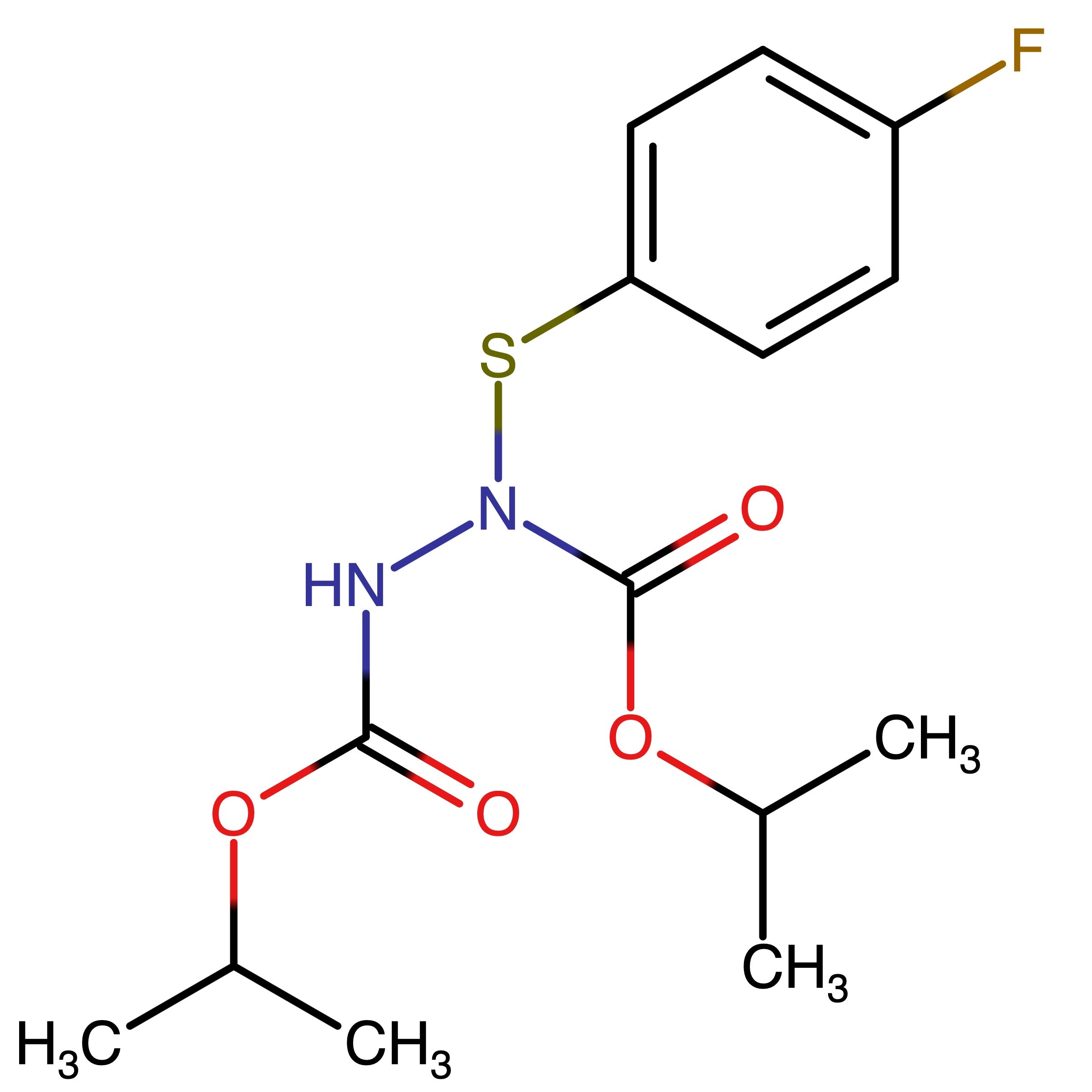 CAS RN 2055077-50-2 | Di(propan-2-yl) 1?[(4?fluorophenyl)thio]hydrazine?1,2?dicarboxylate 