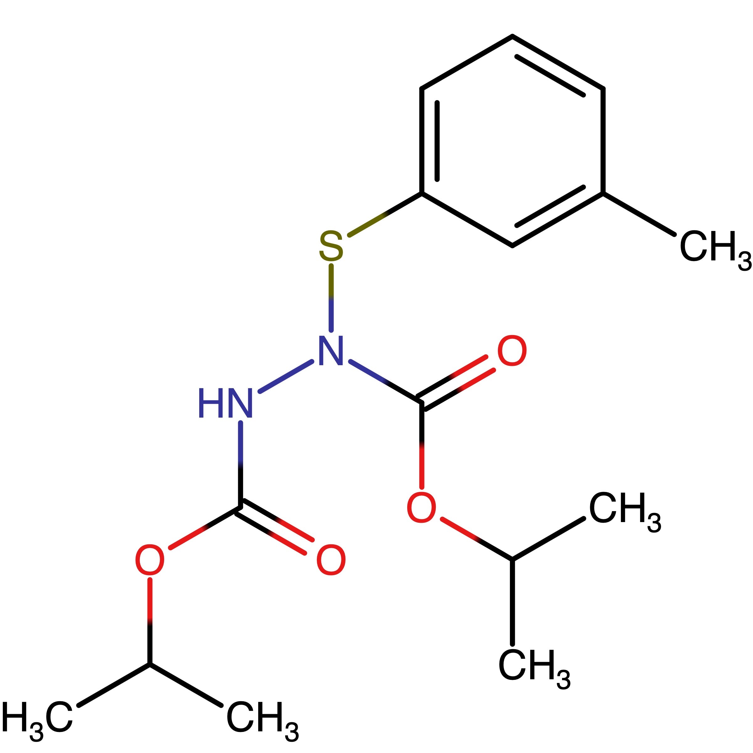 CAS RN 2055077-54-6 | Di(propan-2-yl) 1?(3?methylphenylthio)hydrazine?1,2?dicarboxylate 
