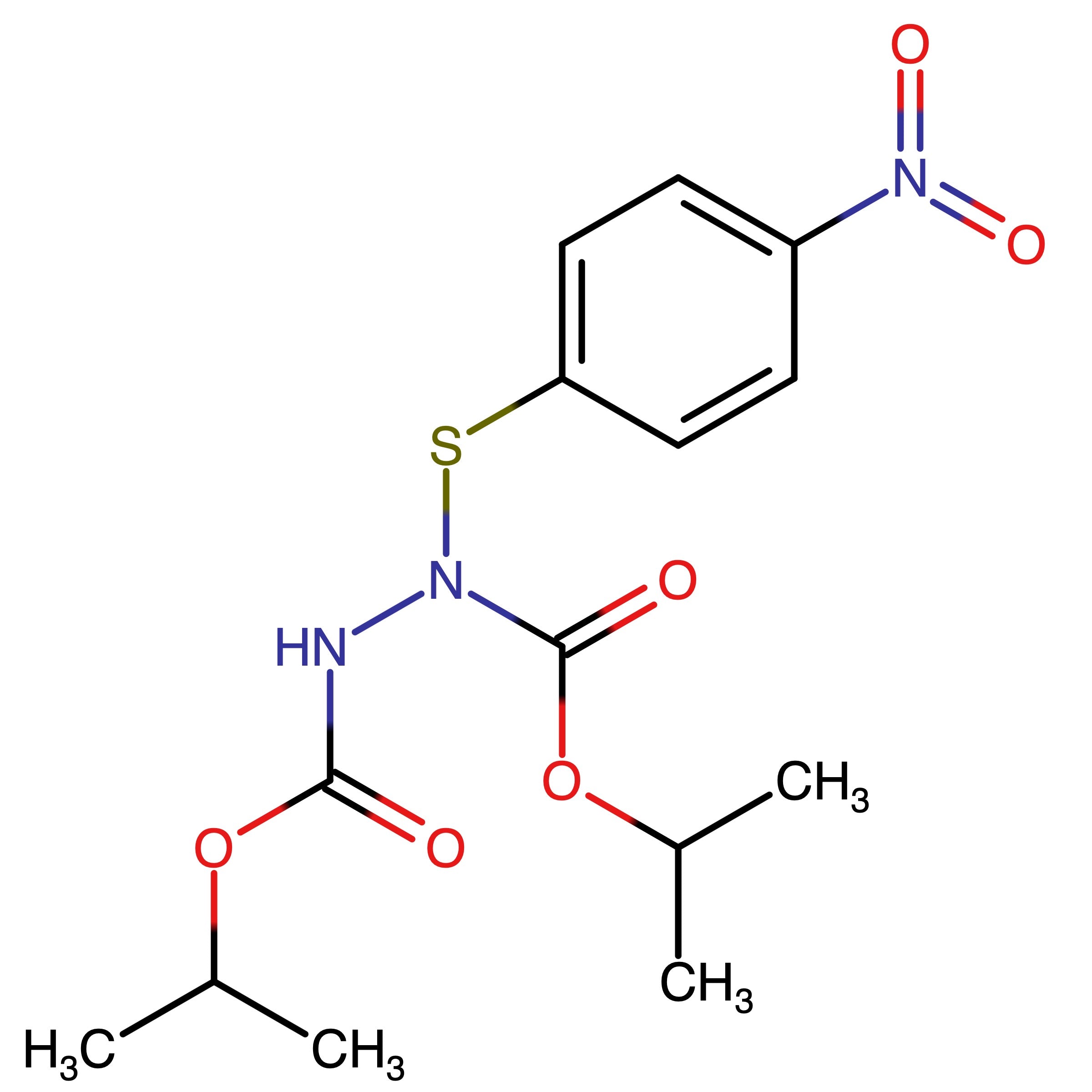 CAS RN 2055077-56-8 | Di(propan-2-yl) 1?[(4?nitrophenyl)thio]hydrazine?1,2?dicarboxylate 