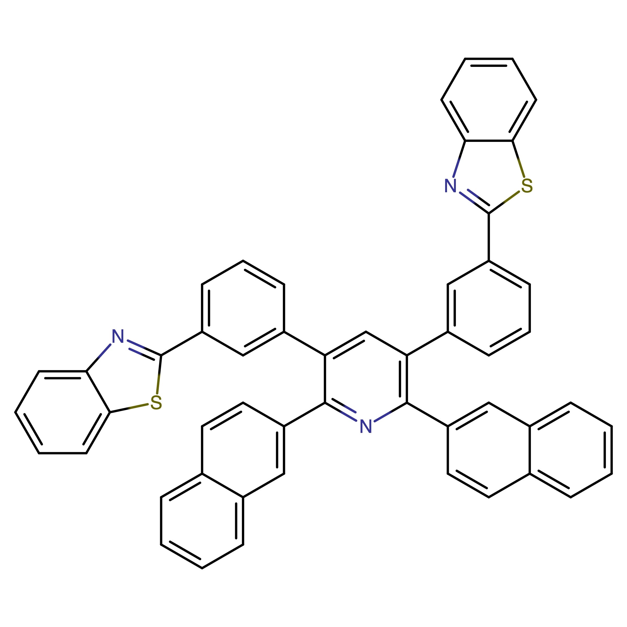 CAS RN 2055254-90-3 | 2-[3-[5-[3-(1,3-Benzothiazol-2-yl)phenyl]-2,6-dinaphthalen-2-ylpyridin-3-yl]phenyl]-1,3-benzothiazole