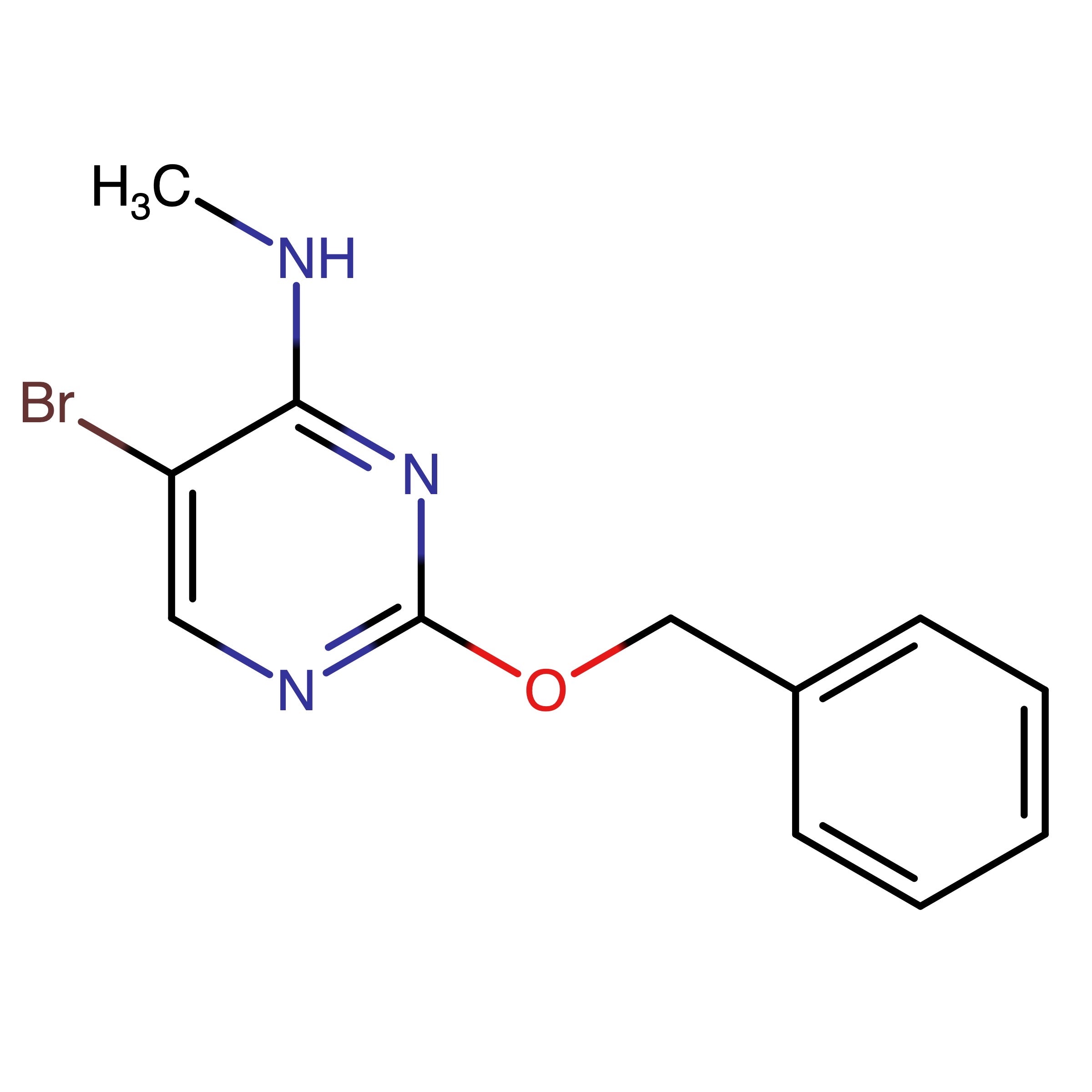 CAS RN 205672-26-0 | (2-Benzyloxy-5-bromo-pyrimidin-4-yl)-methyl-amine