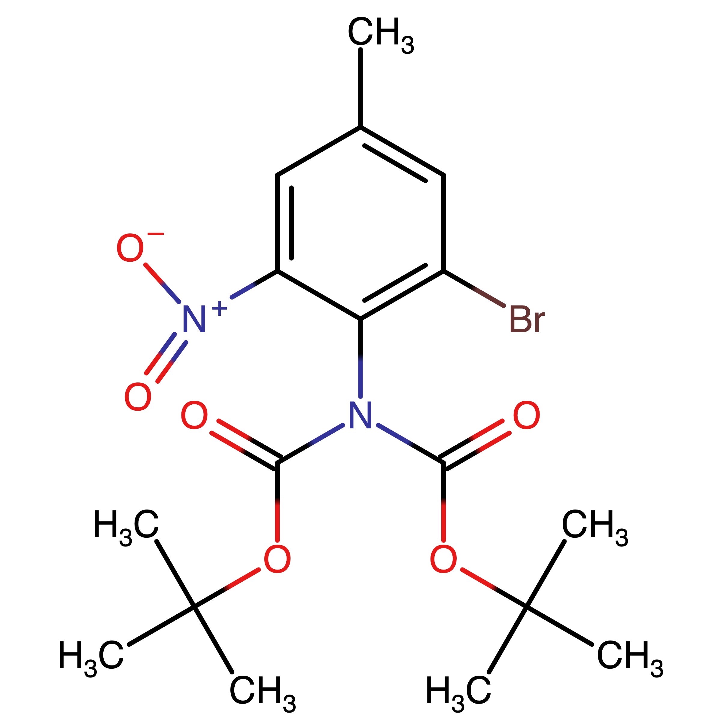 CAS RN 2073844-32-1 | tert-Butyl N-(2-bromo-4-methyl-6-nitrophenyl)-N-[(tert-butoxy)carbonyl]carbamate