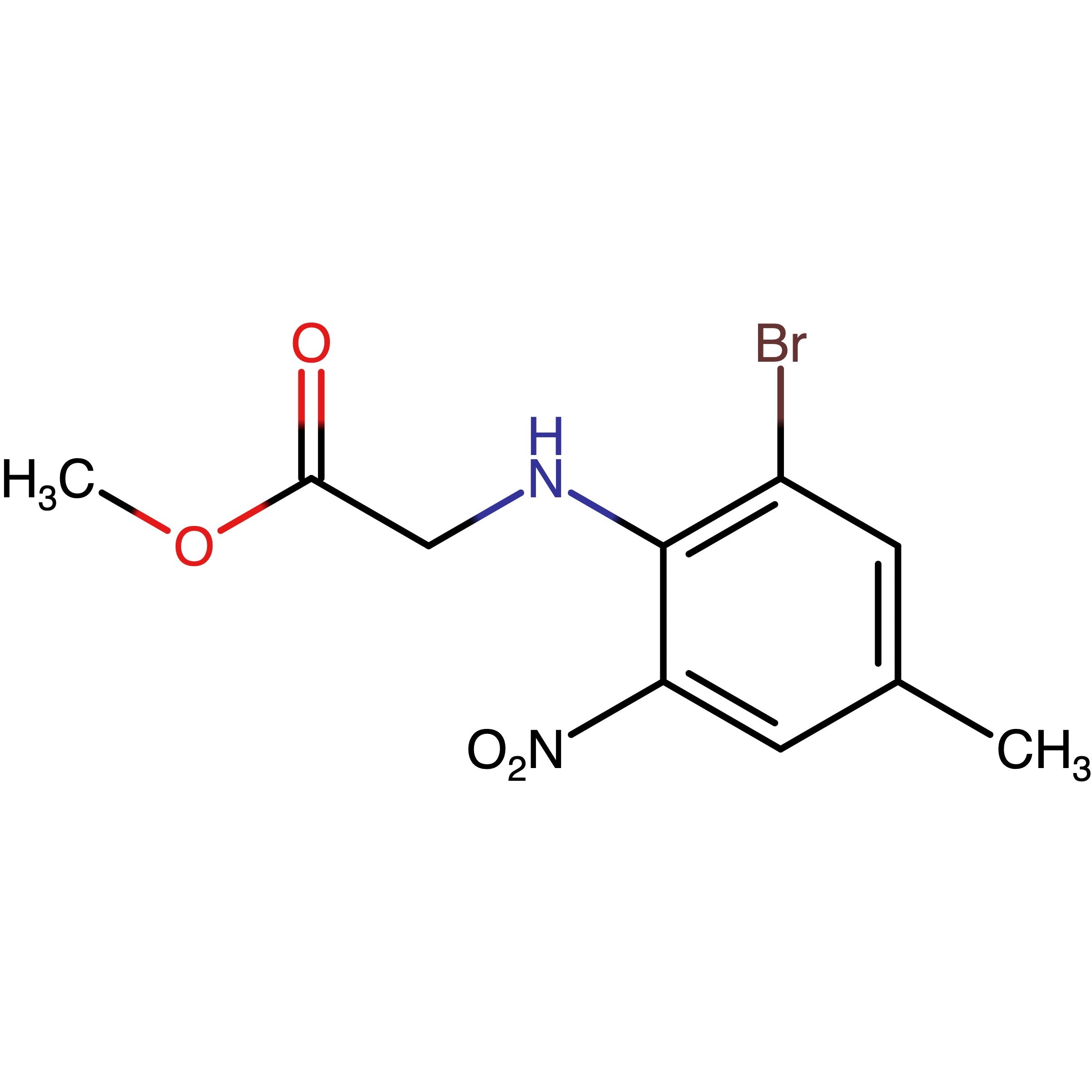 CAS RN 2073844-34-3 | Methyl 2-((2-bromo-4-methyl-6-nitrophenyl)amino)acetate