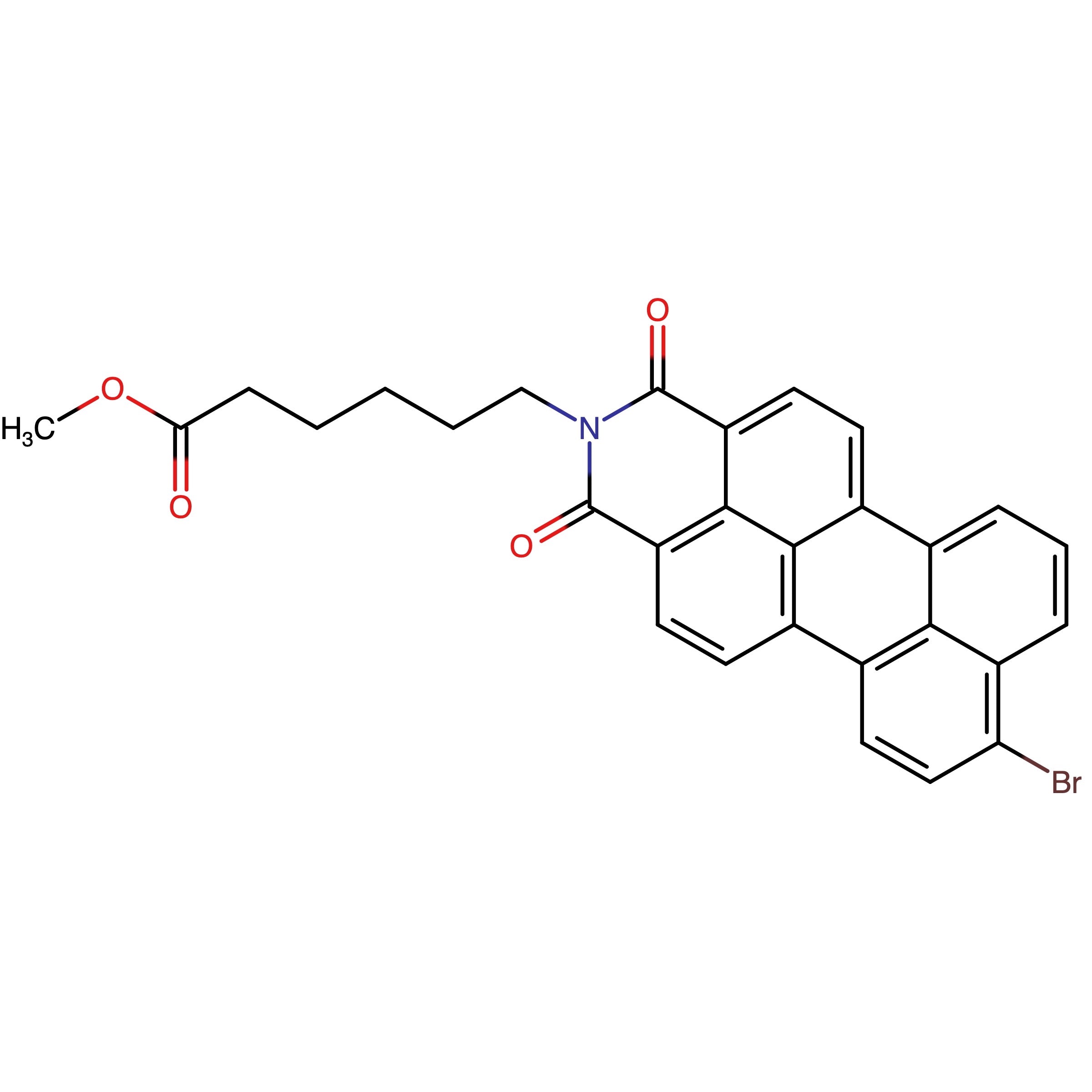 CAS RN 2083625-04-9 | 9-Bromo-N-(methyl hexanoate)perylene-3,4-dicarboximide