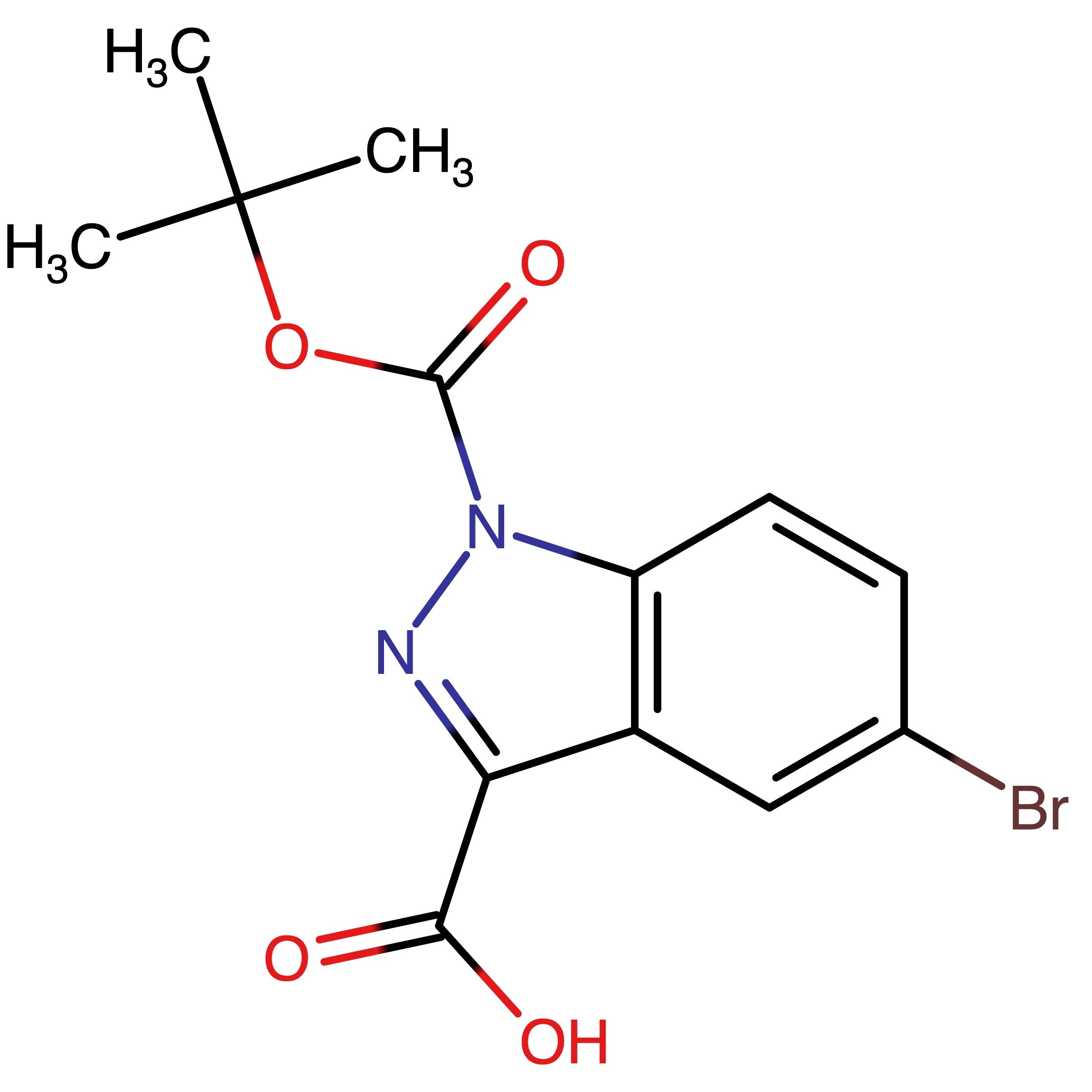 CAS RN 2087968-73-6 | 5-Bromo-1-(tert-butoxycarbonyl)-1H-indazole-3-carboxylic acid