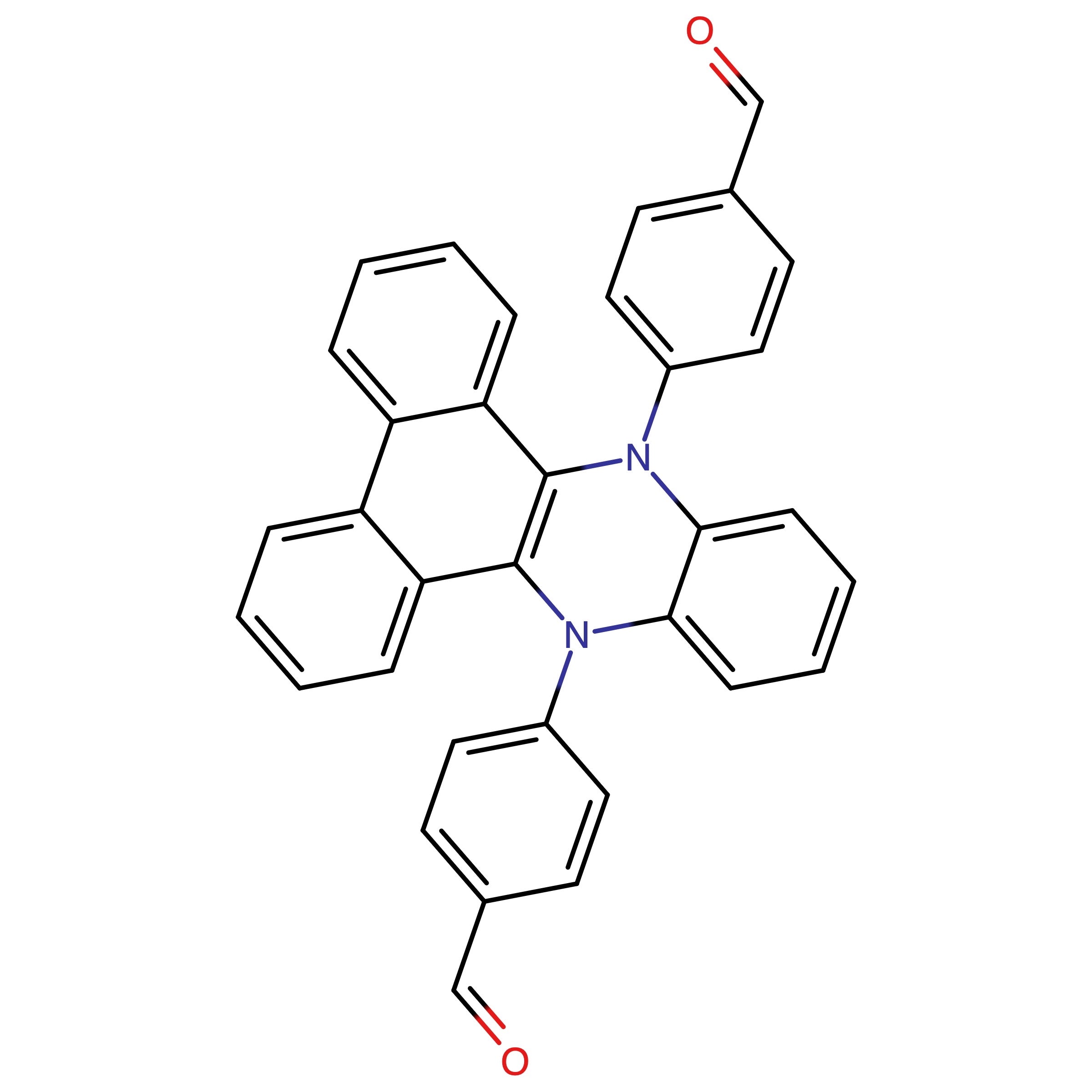 CAS RN 2088679-04-1 | 4-[9-(4-Formylphenyl)phenanthro[9,10-b]quinoxalin-14-yl]benzaldehyde