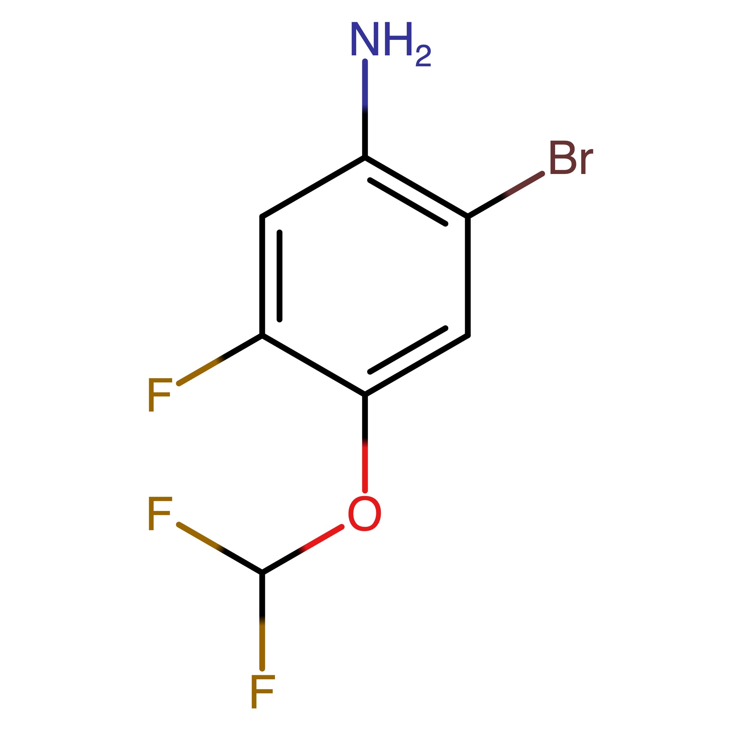 CAS RN 2090351-30-5 | 2_Bromo_4_(difluoromethoxy)_5_fluoroaniline