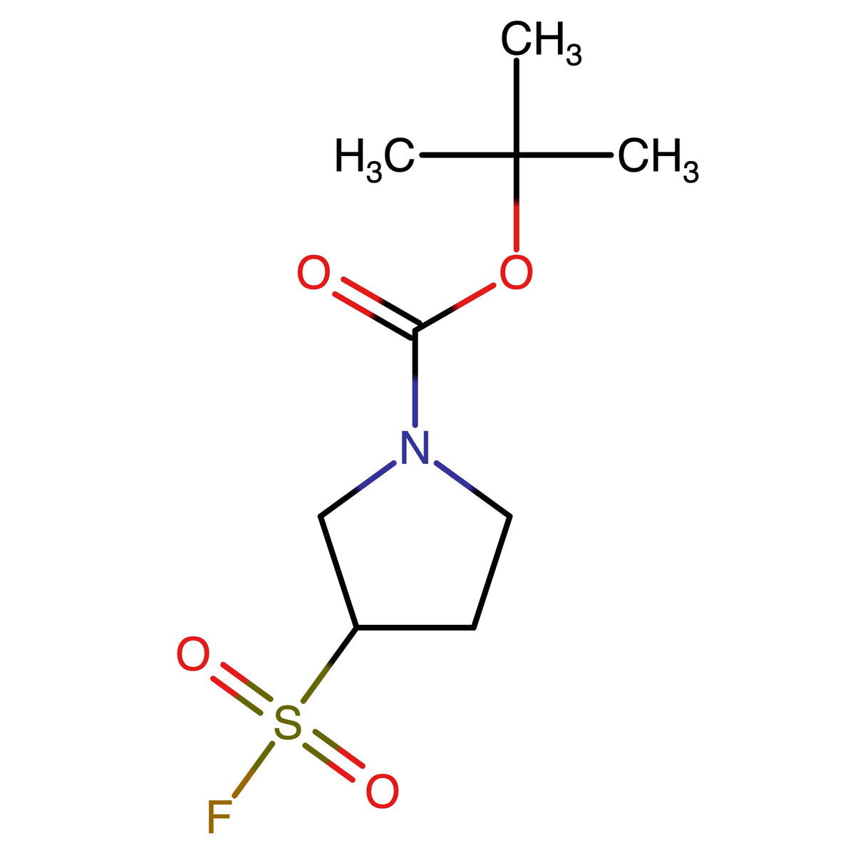 CAS RN 2090868-07-6 | tert-Butyl 3-fluorosulfonylpyrrolidine-1-carboxylate | MFCD31421087