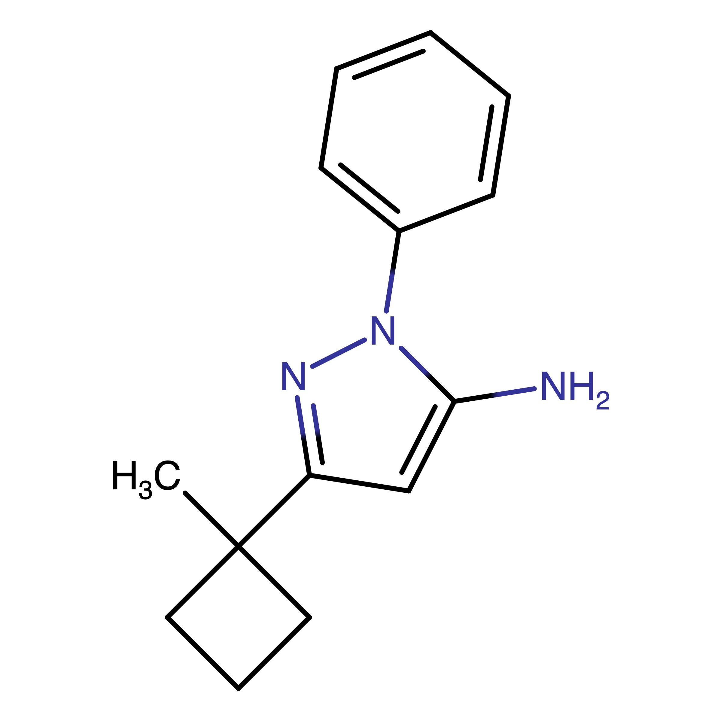 CAS RN 2093978-30-2 | 3-(1-Methylcyclobutyl)-1-phenyl-1H-pyrazol-5-amine 