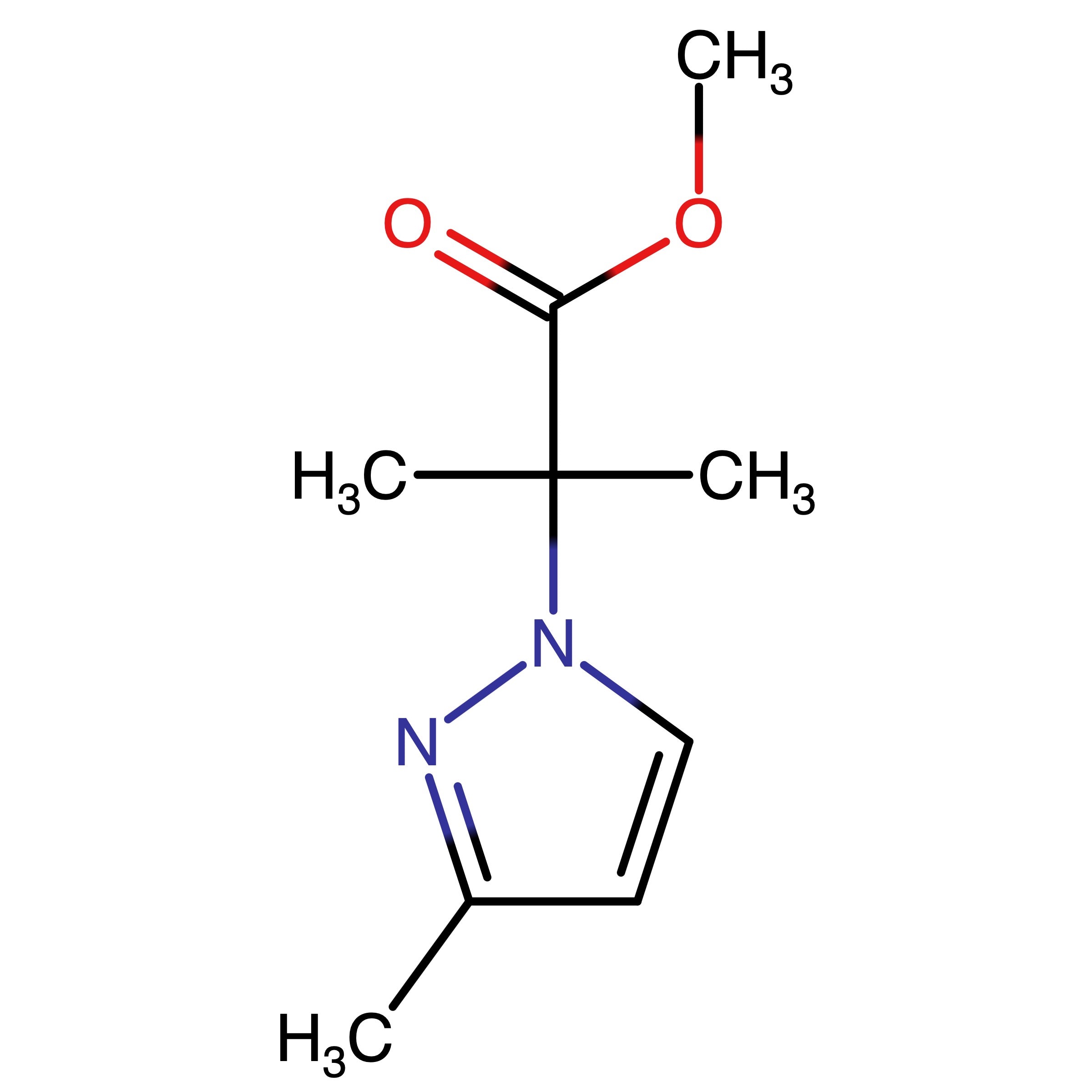 CAS RN 2111311-16-9 | Methyl 2_methyl_2_(3_methyl_1H_pyrazol_1_yl)propanoate