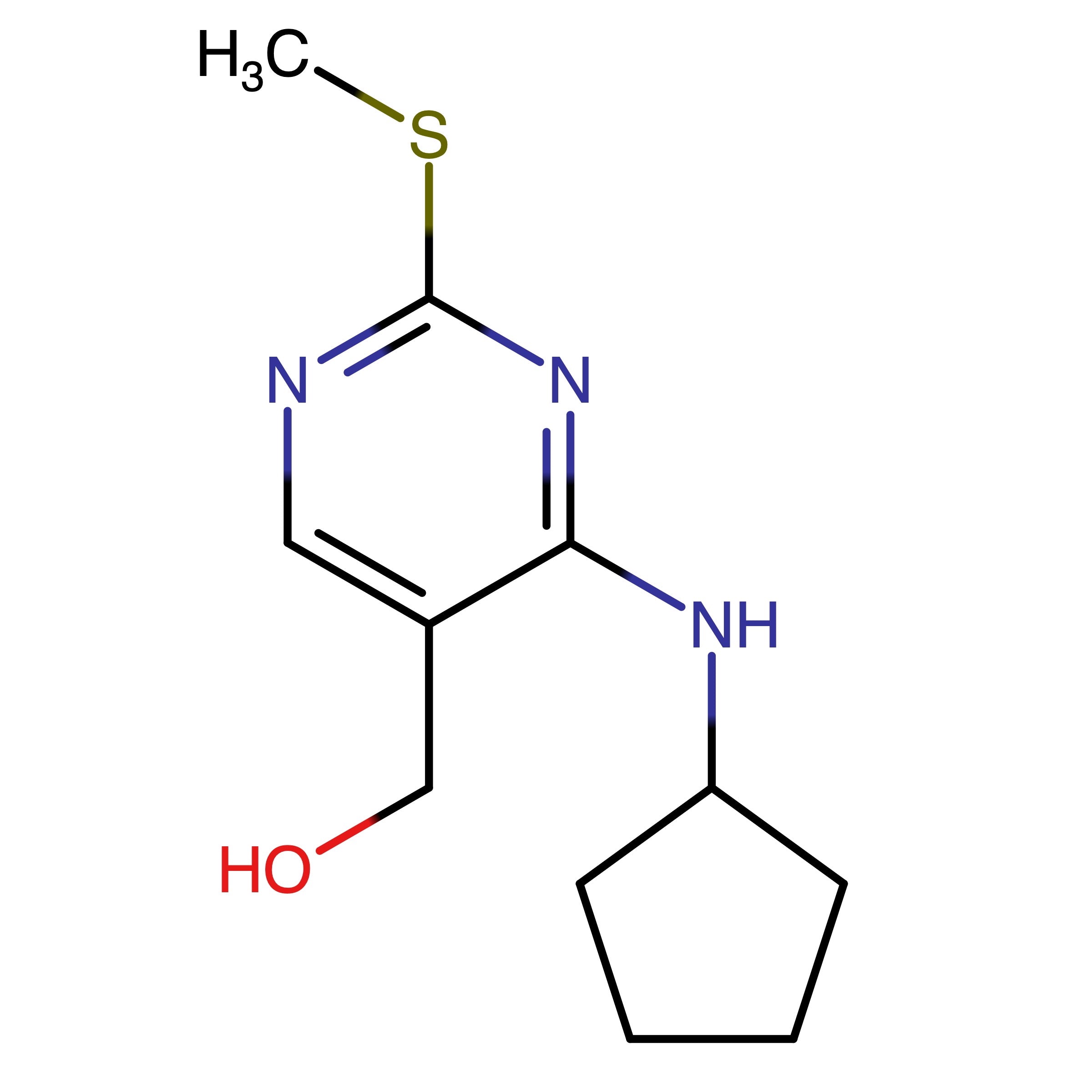 CAS RN 211245-63-5 | (4-(Cyclopentylamino)-2-(methylthio)pyrimidin-5-yl)methanol | MFCD09833995