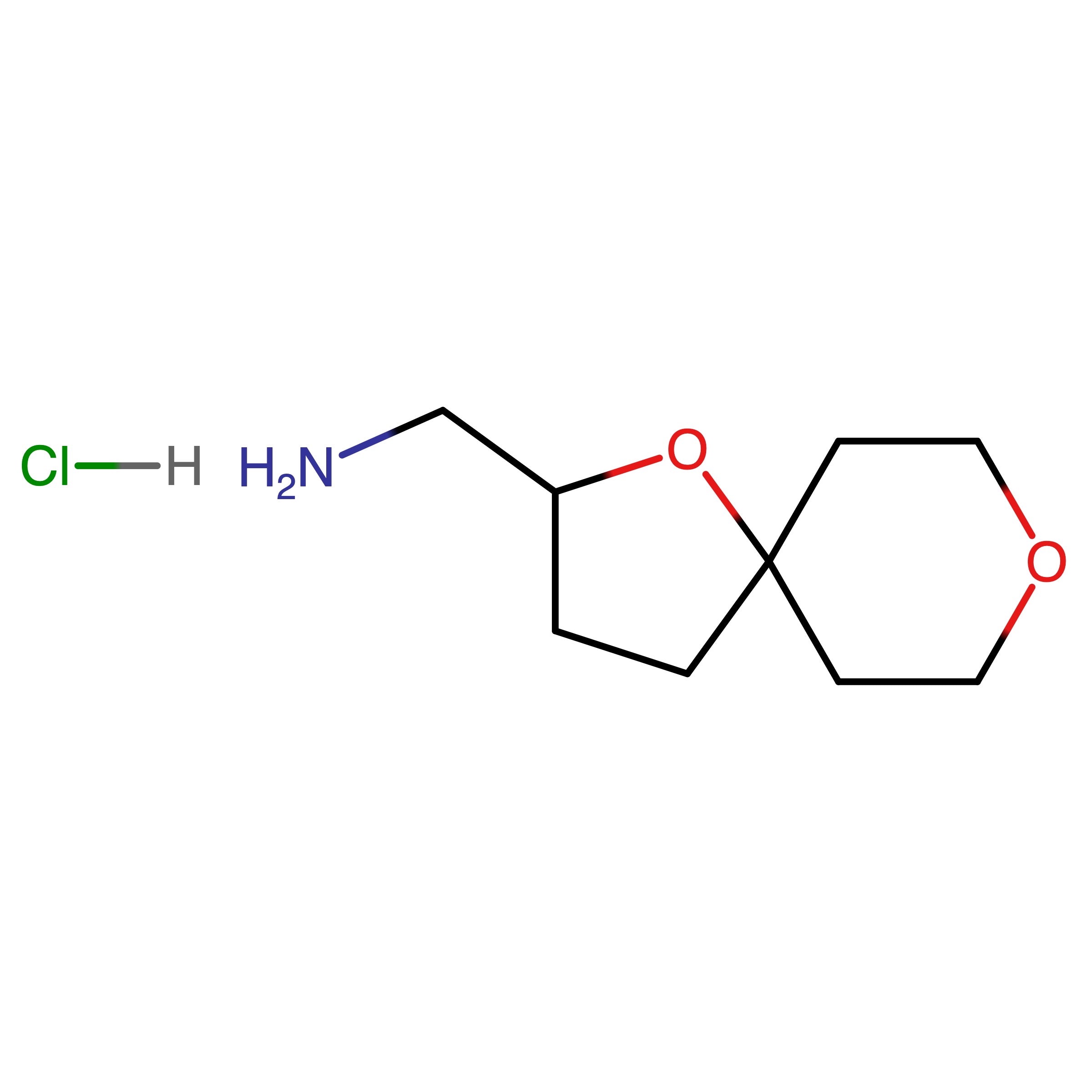 CAS RN 2126161-22-4 | {1,8-Dioxaspiro[4.5]decan-2-yl}methanamine hydrochloride | MFCD31381475