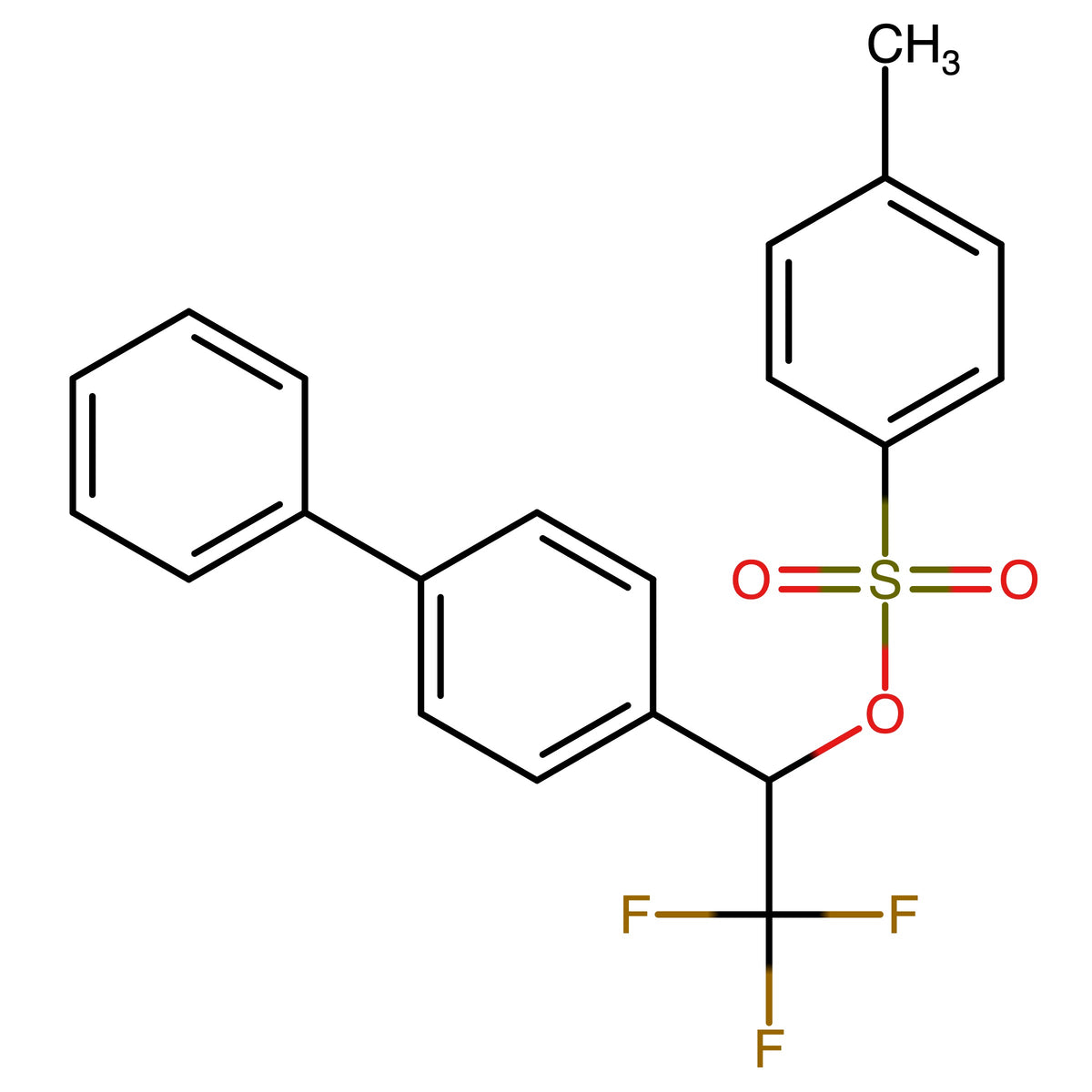 CAS RN 2126714-26-7 | 1_([1,1Õ_Biphenyl]_4_yl)_2,2,2_trifluoroethyl 4_methylbenzenesulfonate