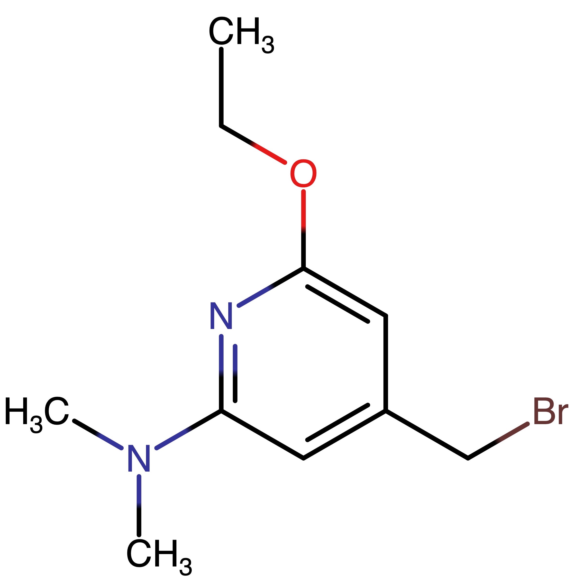CAS RN 2131783-20-3 | 4-(Bromomethyl)-6-ethoxy-N,N-dimethylpyridin-2-amine