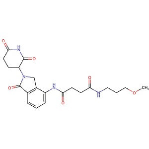 2133815-43-5 | N1-(2-(2,6-dioxopiperidin-3-yl)-1-oxoisoindolin-4-yl)-N4-(3-methoxypropyl)succinamide - Hoffman Fine Chemicals