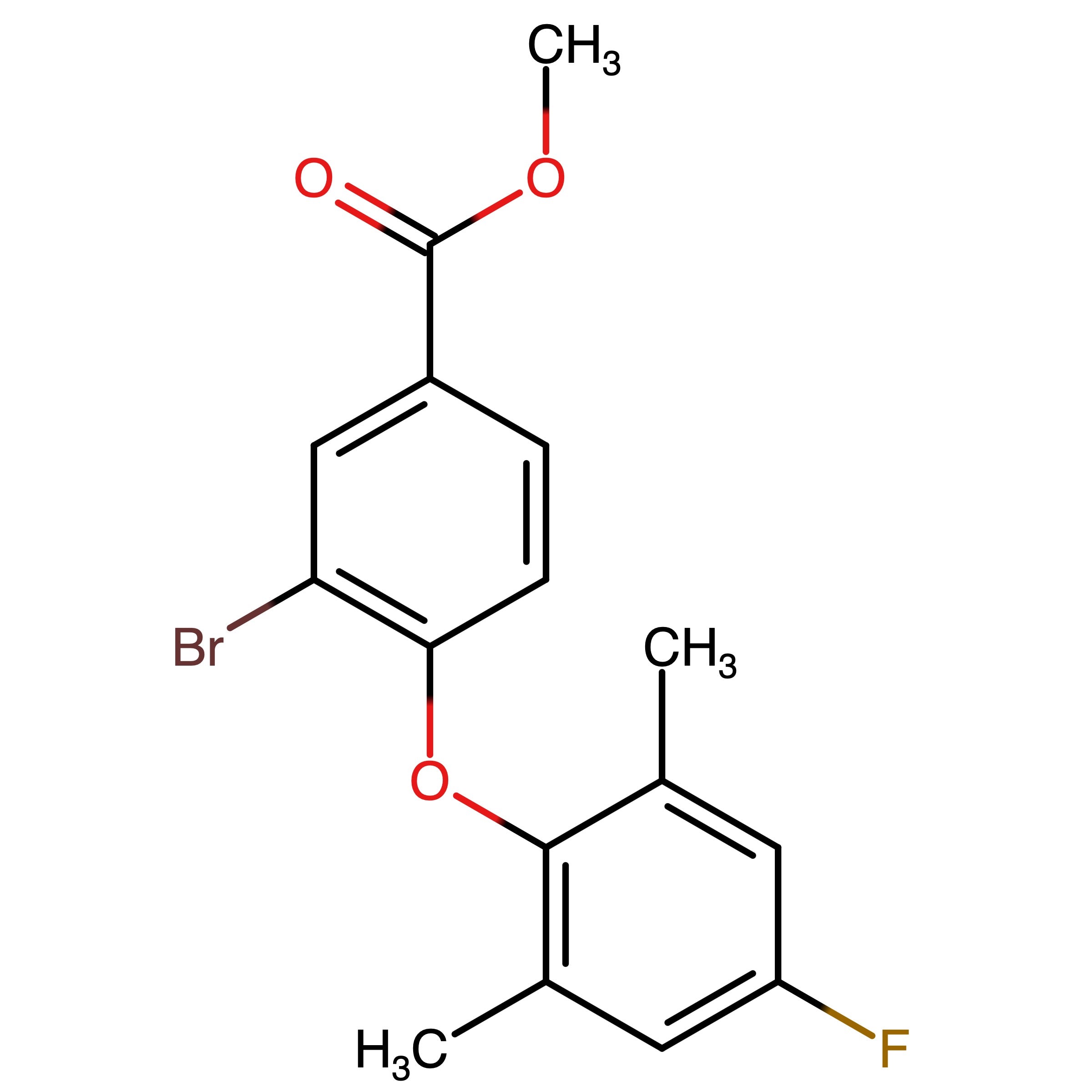 CAS RN 2138863-32-6 | Methyl 3-Bromo-4-(4-fluoro-2,6-dimethylphenoxy)benzoate | MFCD32199191