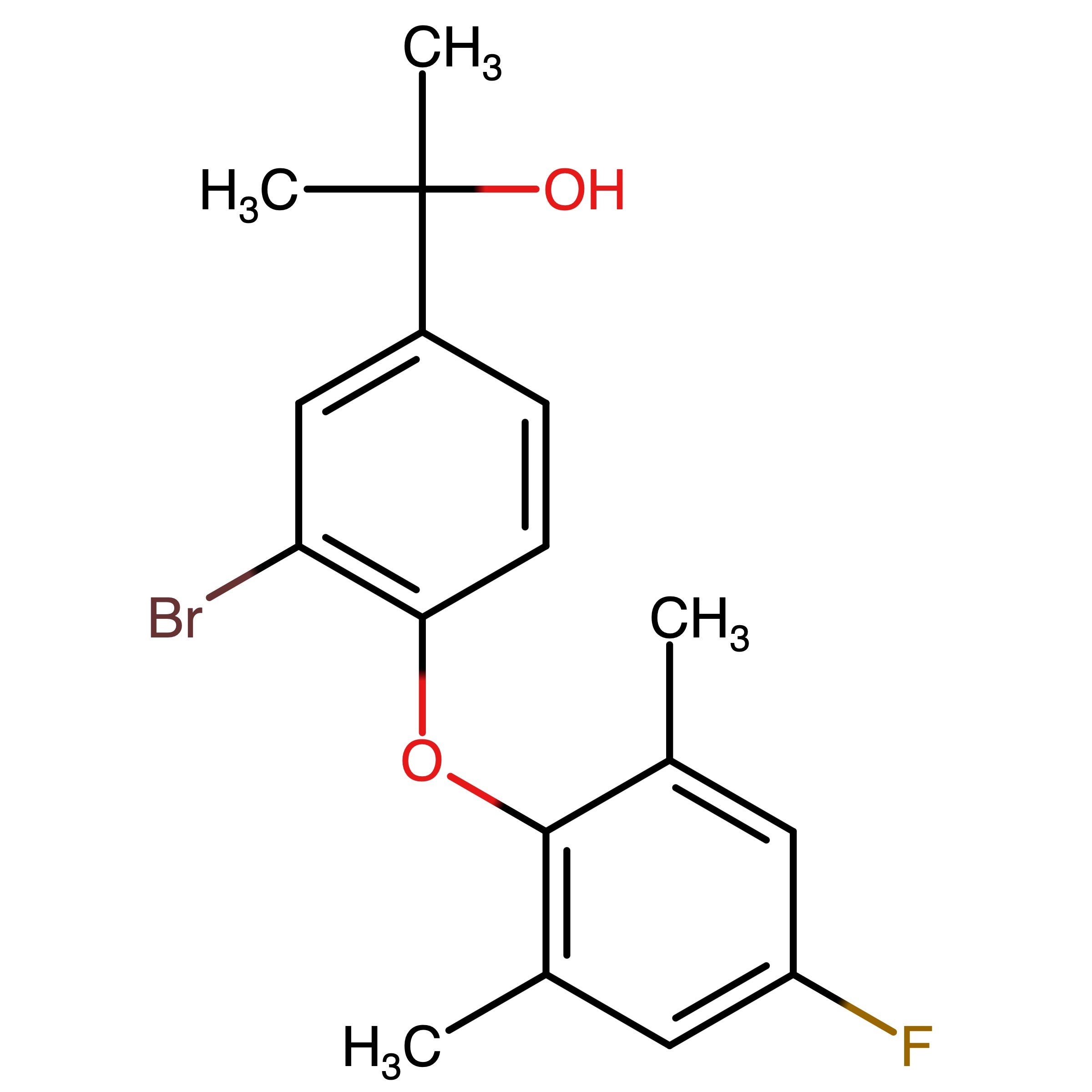 CAS RN 2138863-33-7 | 2-(3-Bromo-4-(4-fluoro-2,6-dimethylphenoxy)phenyl)propan-2-ol 