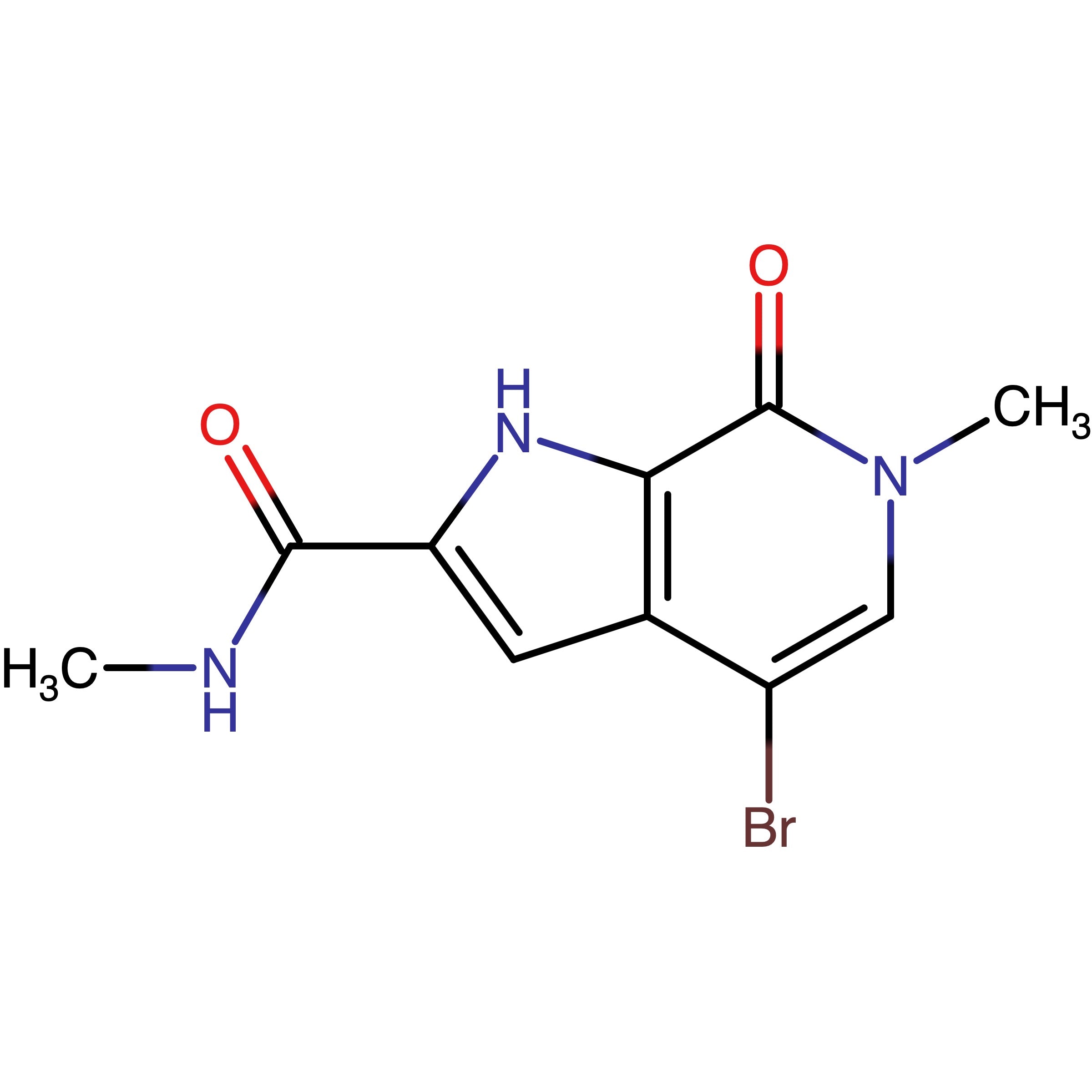 CAS RN 2138864-22-7 | 4-Bromo-N,6-dimethyl-7-oxo-6,7-dihydro-1H-pyrrolo[2,3-c]pyridine-2-carboxamide 