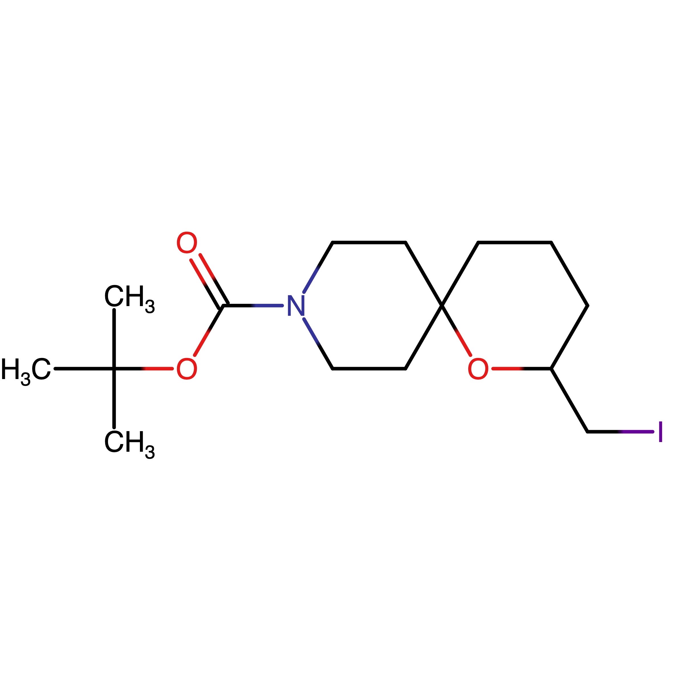 CAS RN 2141577-06-0 | tert-Butyl 2-(iodomethyl)-1-oxa-9-azaspiro[5.5]undecane-9-carboxylate | MFCD32269267