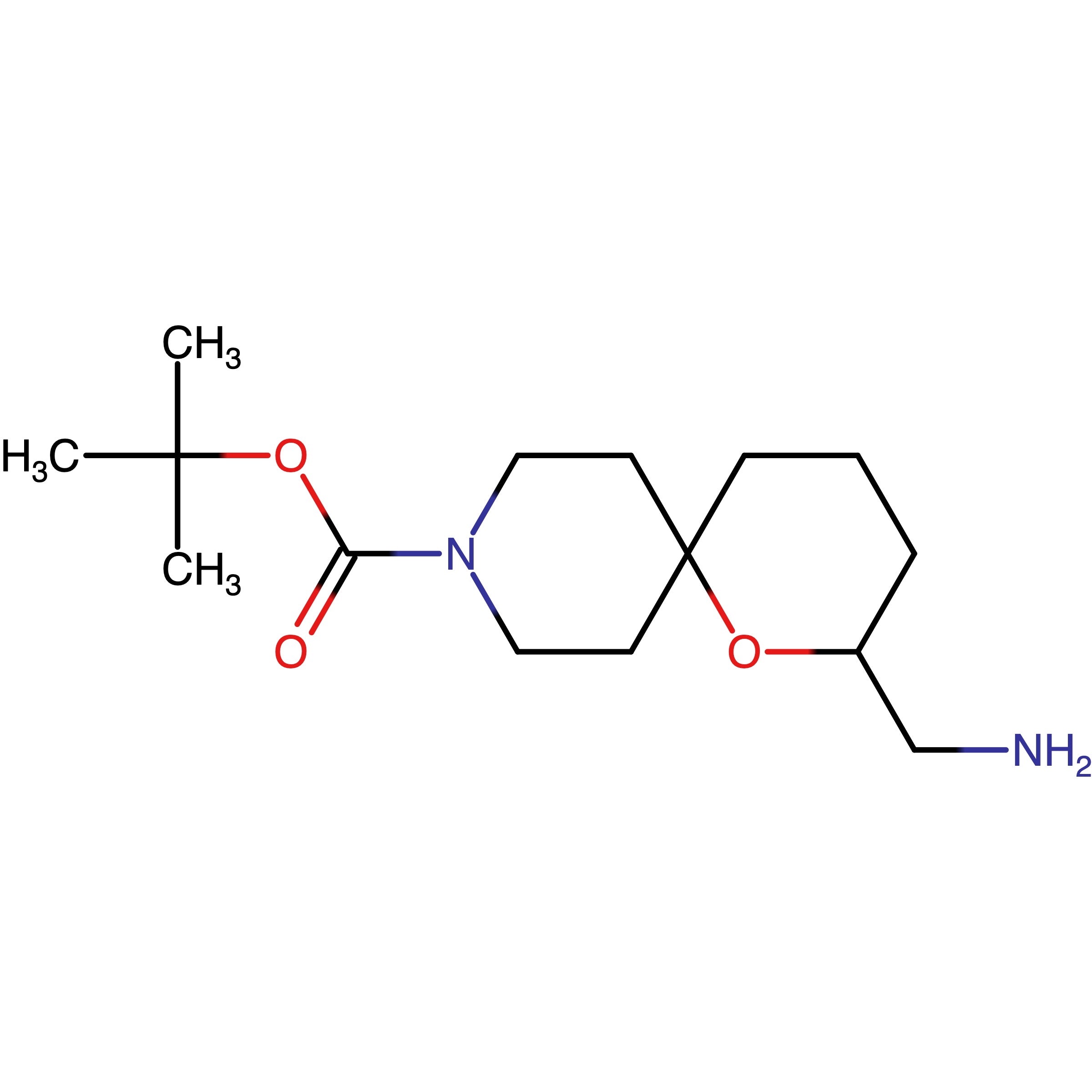 CAS RN 2147868-82-2 | tert-Butyl 2-(aminomethyl)-1-oxa-9-azaspiro[5.5]undecane-9-carboxylate | MFCD32269294